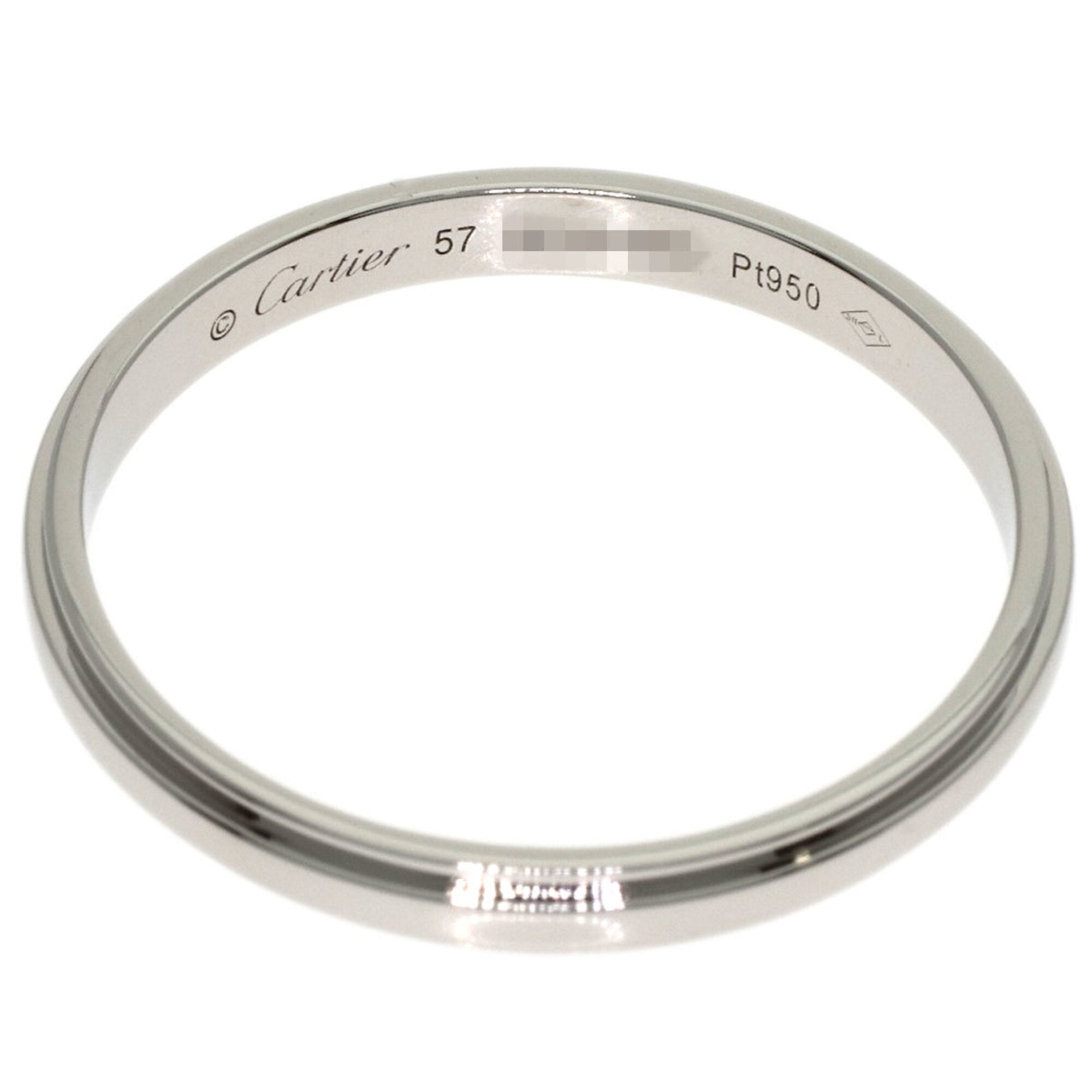 Cartier Platinum 950 Band Ring (Pre-Owned)