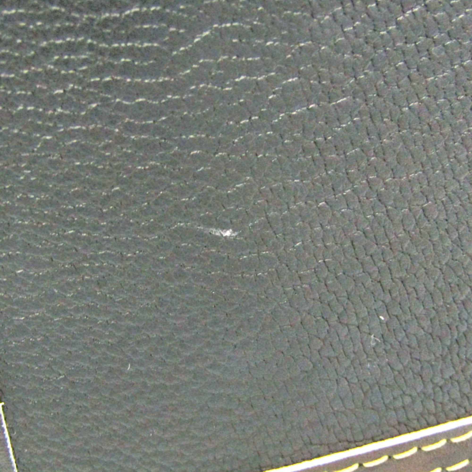 Louis Vuitton Suhali Noir Suhali Leather Wallet (Bi-Fold) (Pre-Owned)