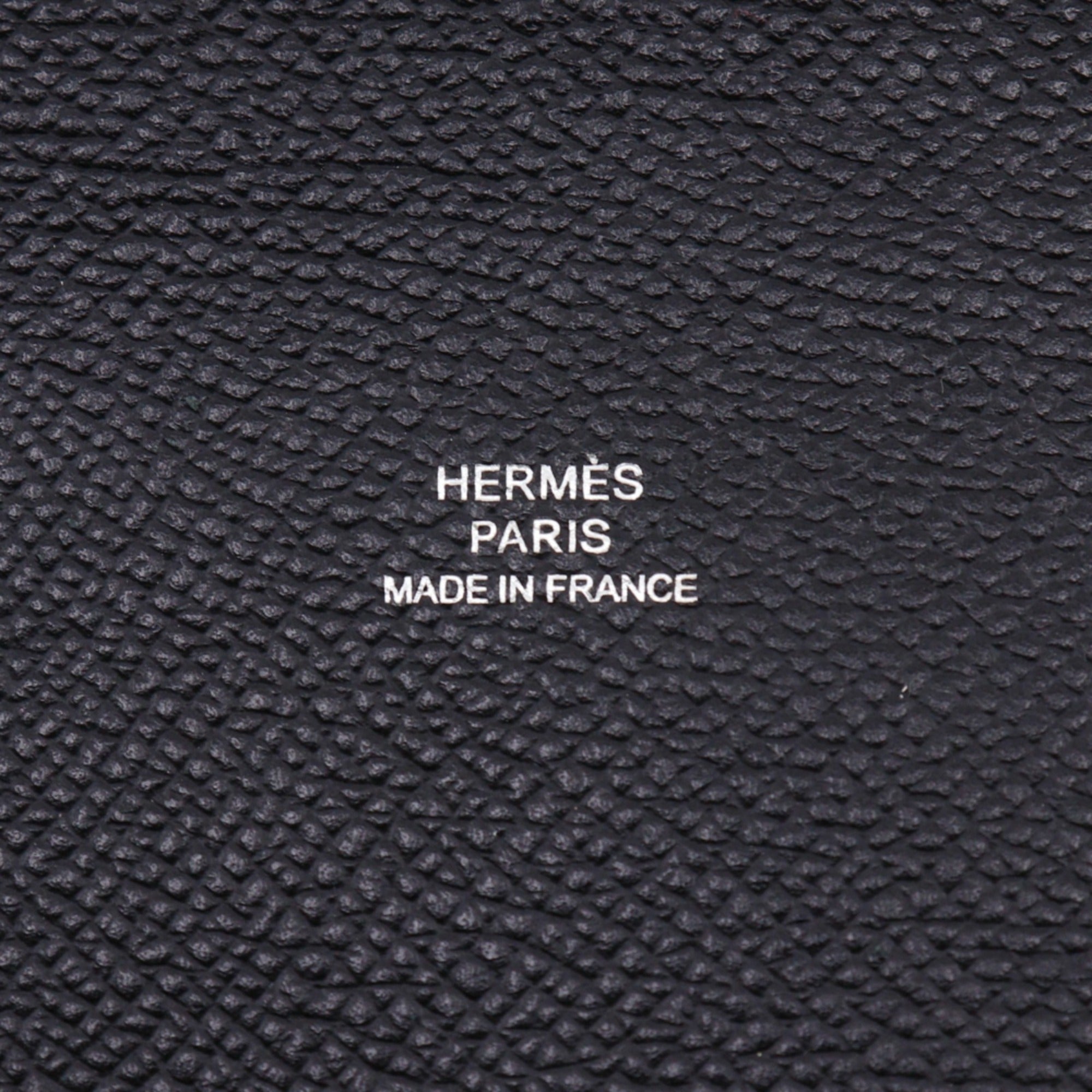 Hermes Black Green Epsom Leather Clutch Bag (Pre-Owned)