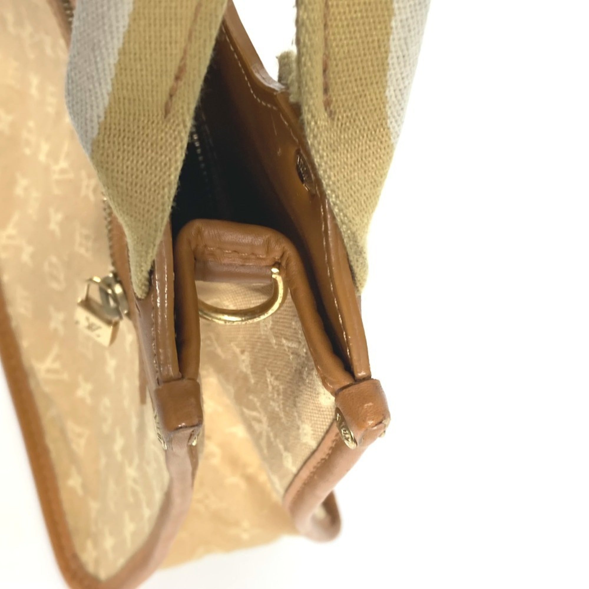 Louis Vuitton Beige Monogram Mini Handbag Shoulder Bag (Pre-Owned)