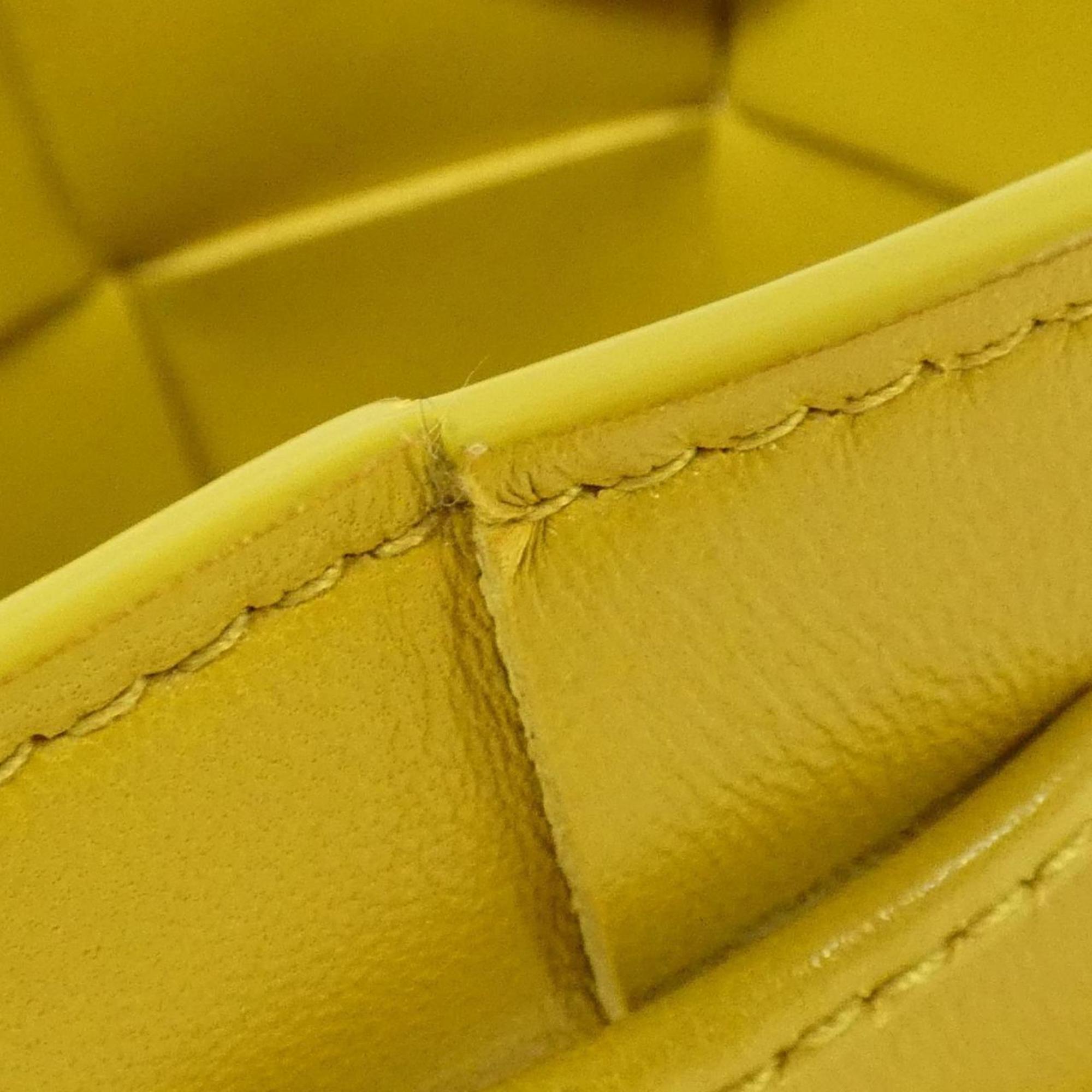Bottega Veneta Yellow Intrecciato Shoulder Bag (Pre-Owned)