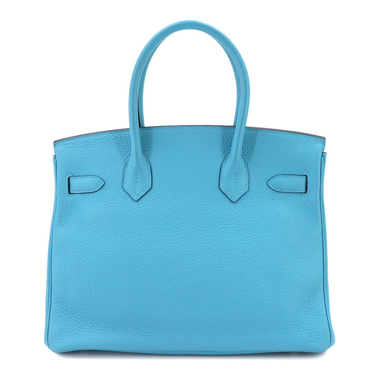 Hermes Blue Togo Leather Handbag (Pre-Owned)
