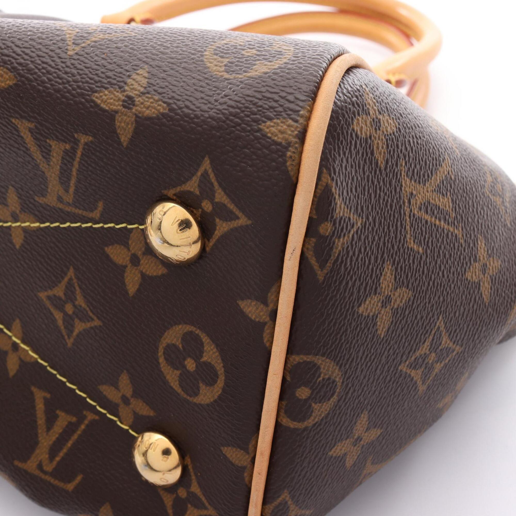 Louis Vuitton Brown Pvc Leather Handbag (Pre-Owned)
