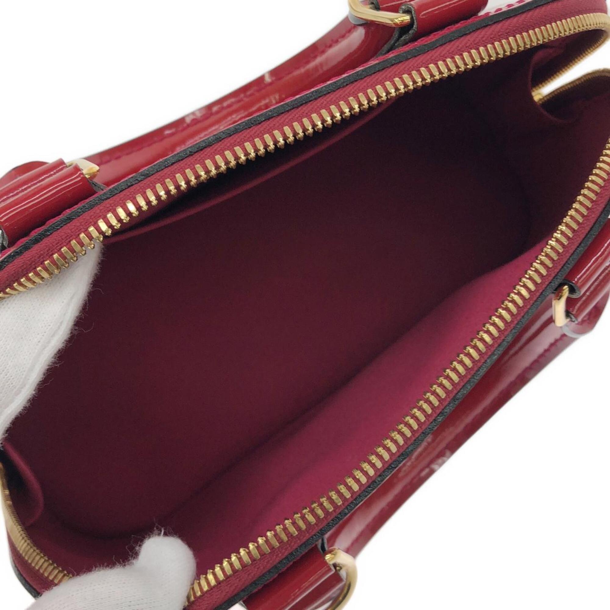 Louis Vuitton Vernis Cerise Leather Handbag (Pre-Owned)
