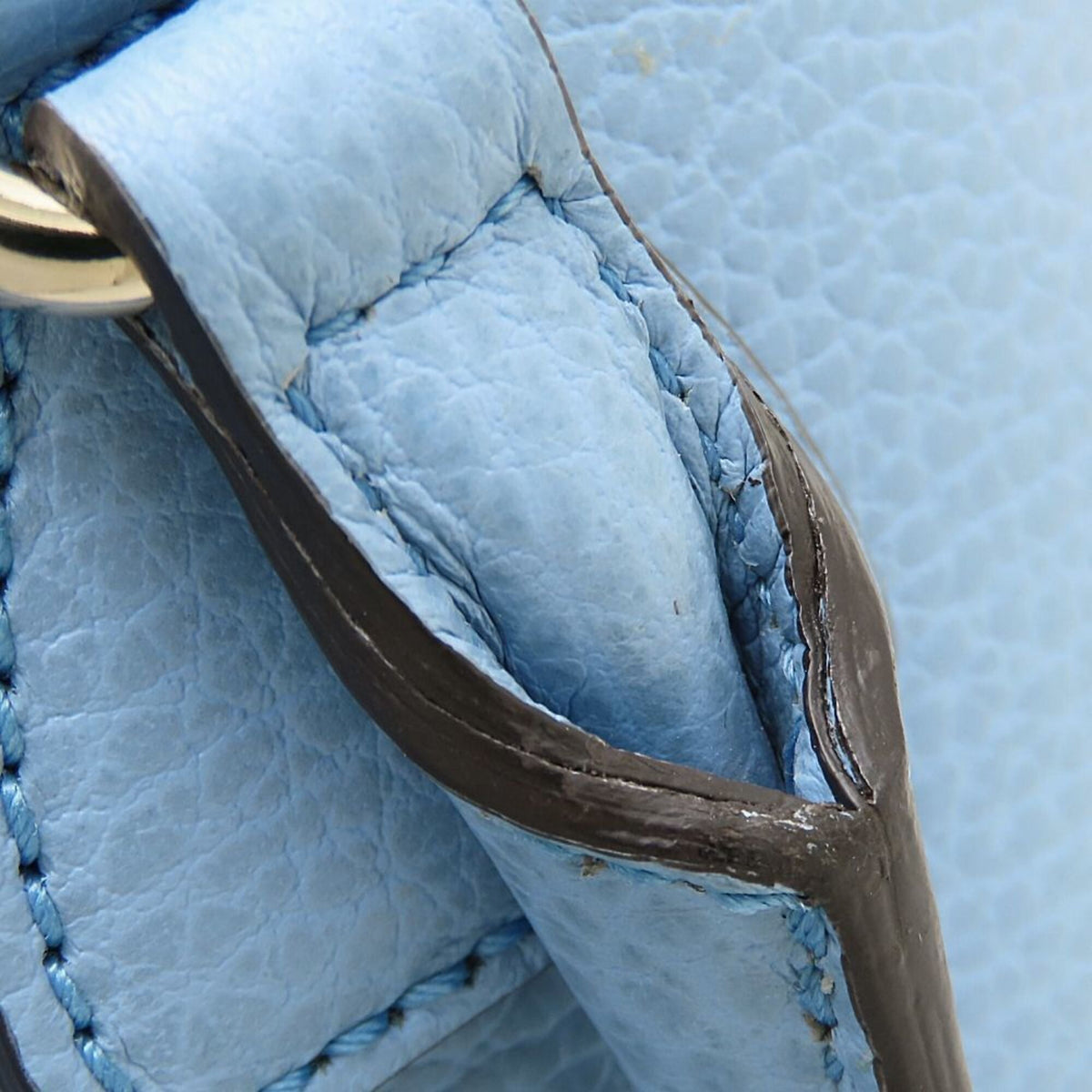 Gucci Light Blue Leather Handbag (Pre-Owned)