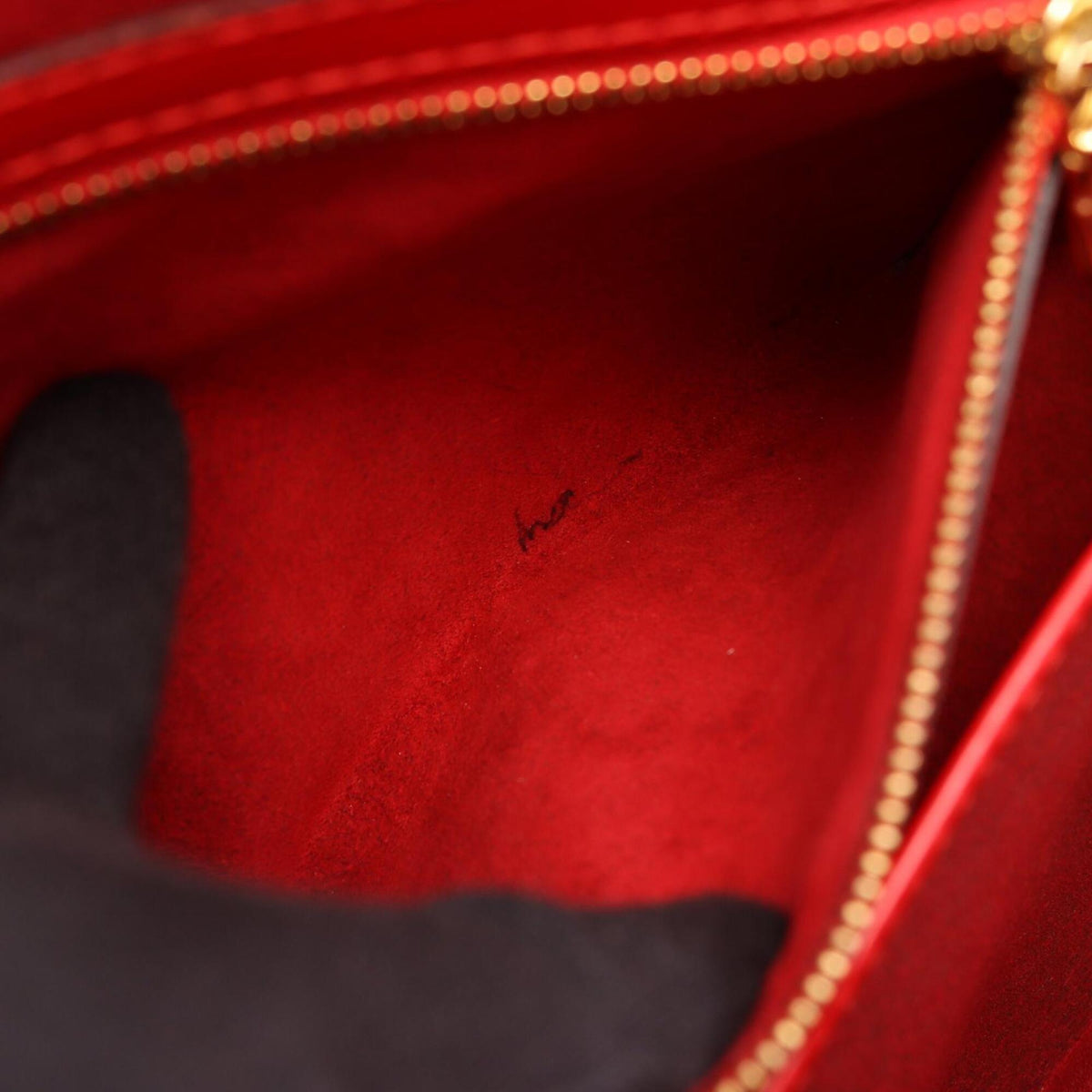Louis Vuitton Castilian Red Red Color Epi Leather Handbag Shoulder Bag (Pre-Owned)