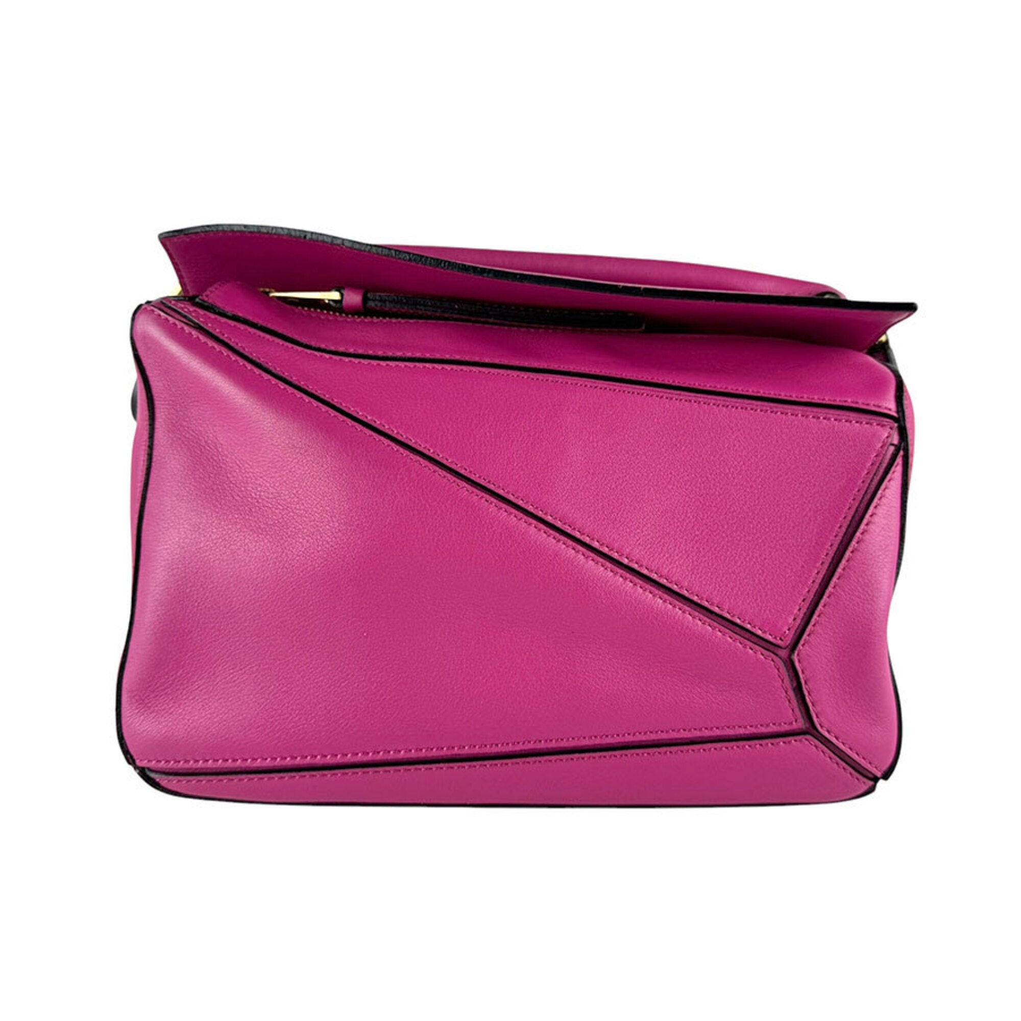 Loewe Pink Leather Handbag Shoulder Bag (Pre-Owned)