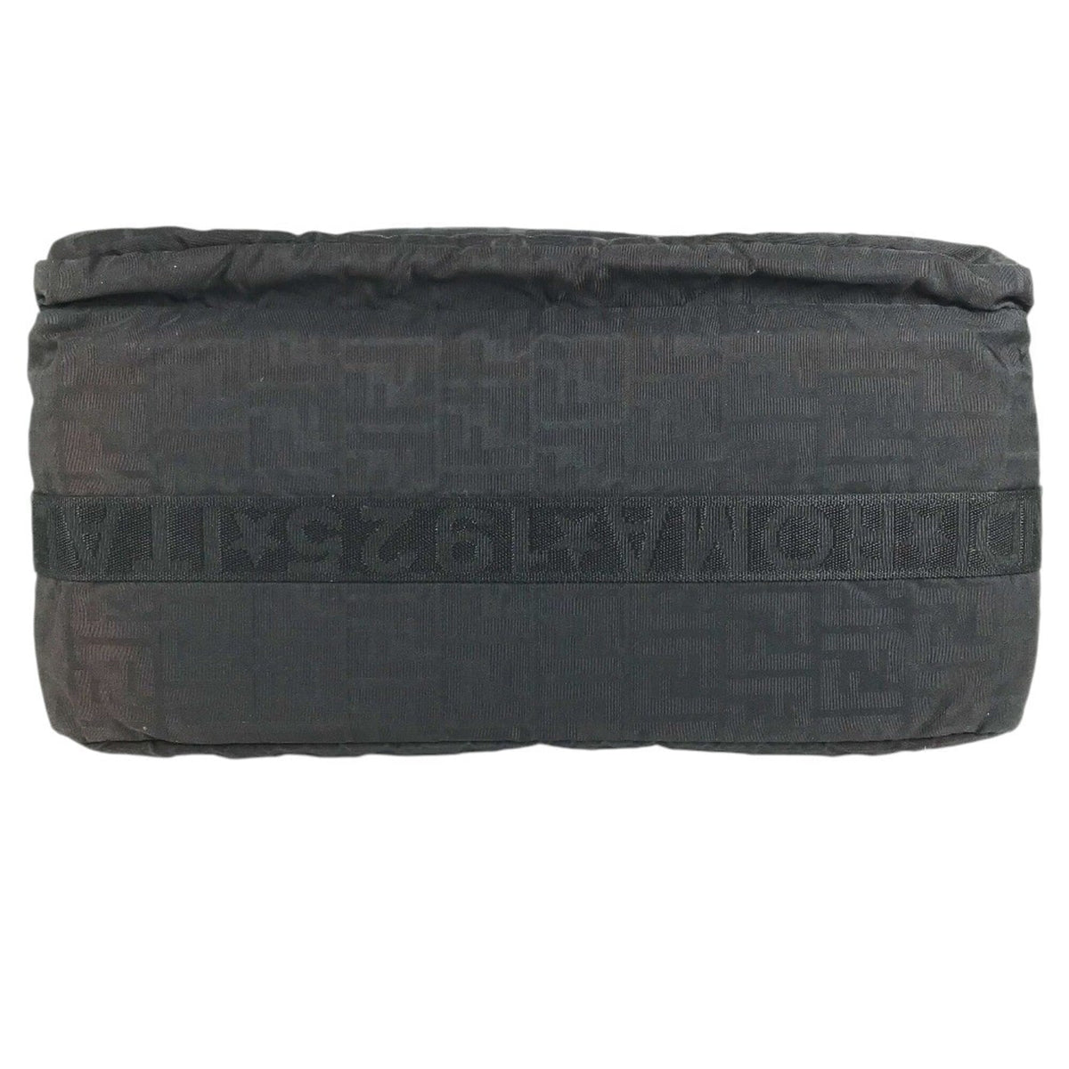 Fendi Zucca Black Nylon Boston Bag (Pre-Owned)