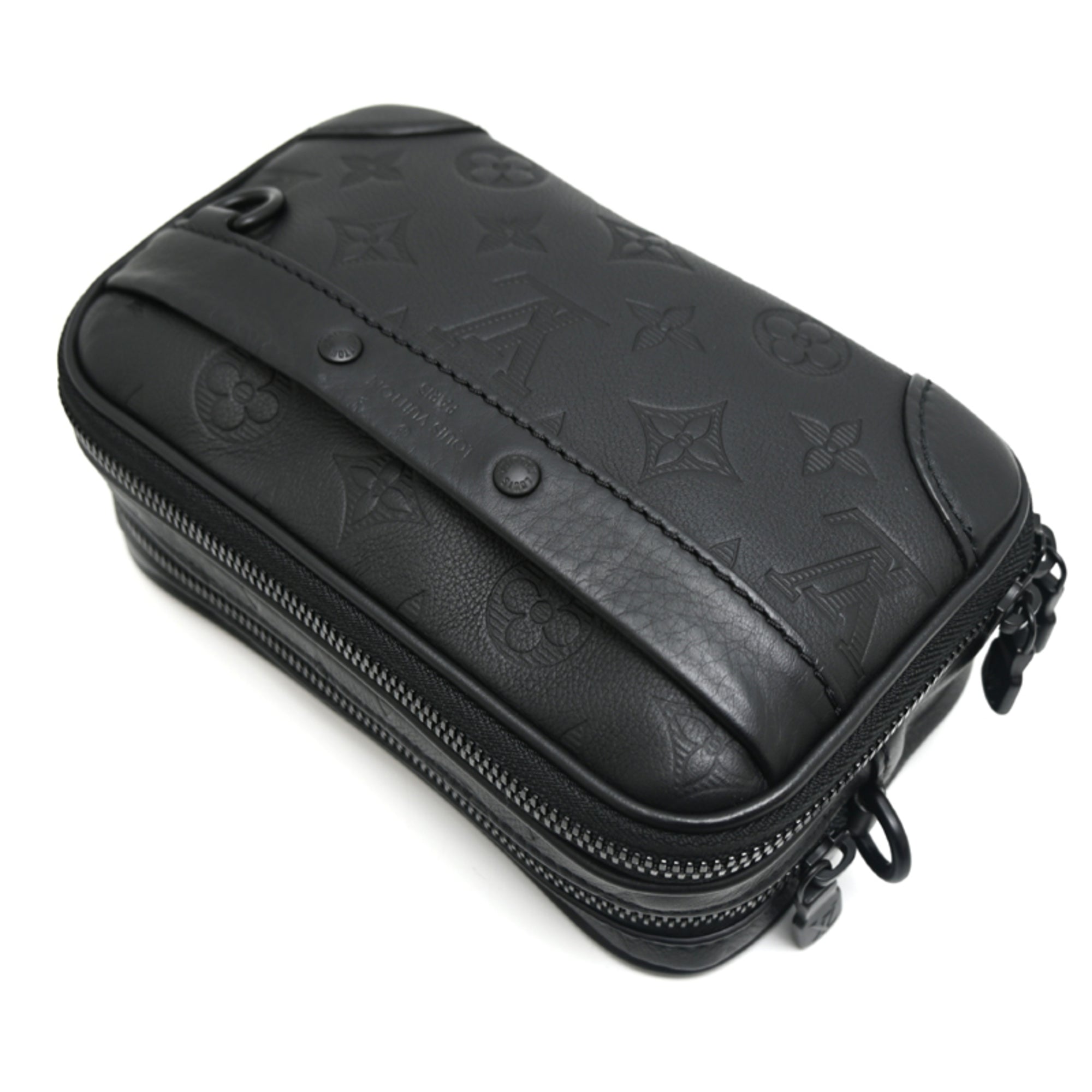 Louis Vuitton Black Monogram Shadow Shoulder Bag (Pre-Owned)
