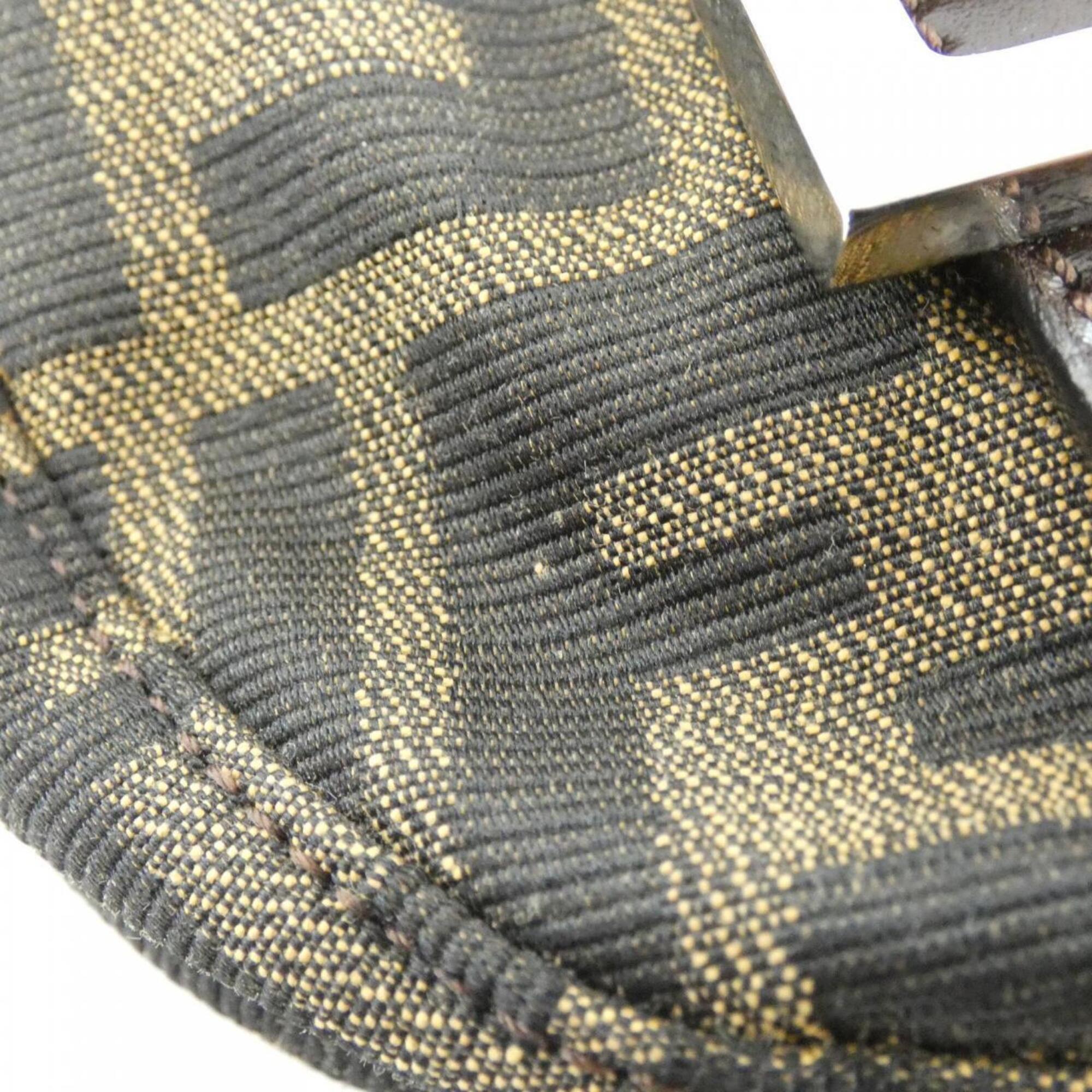 Fendi Silver Canvas Handbag (Pre-Owned)