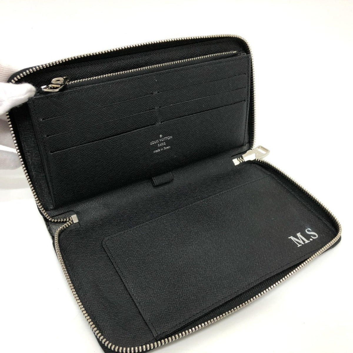 Louis Vuitton Damier Graphite Black Damier Graphite Long Wallet (Bi-Fold) (Pre-Owned)