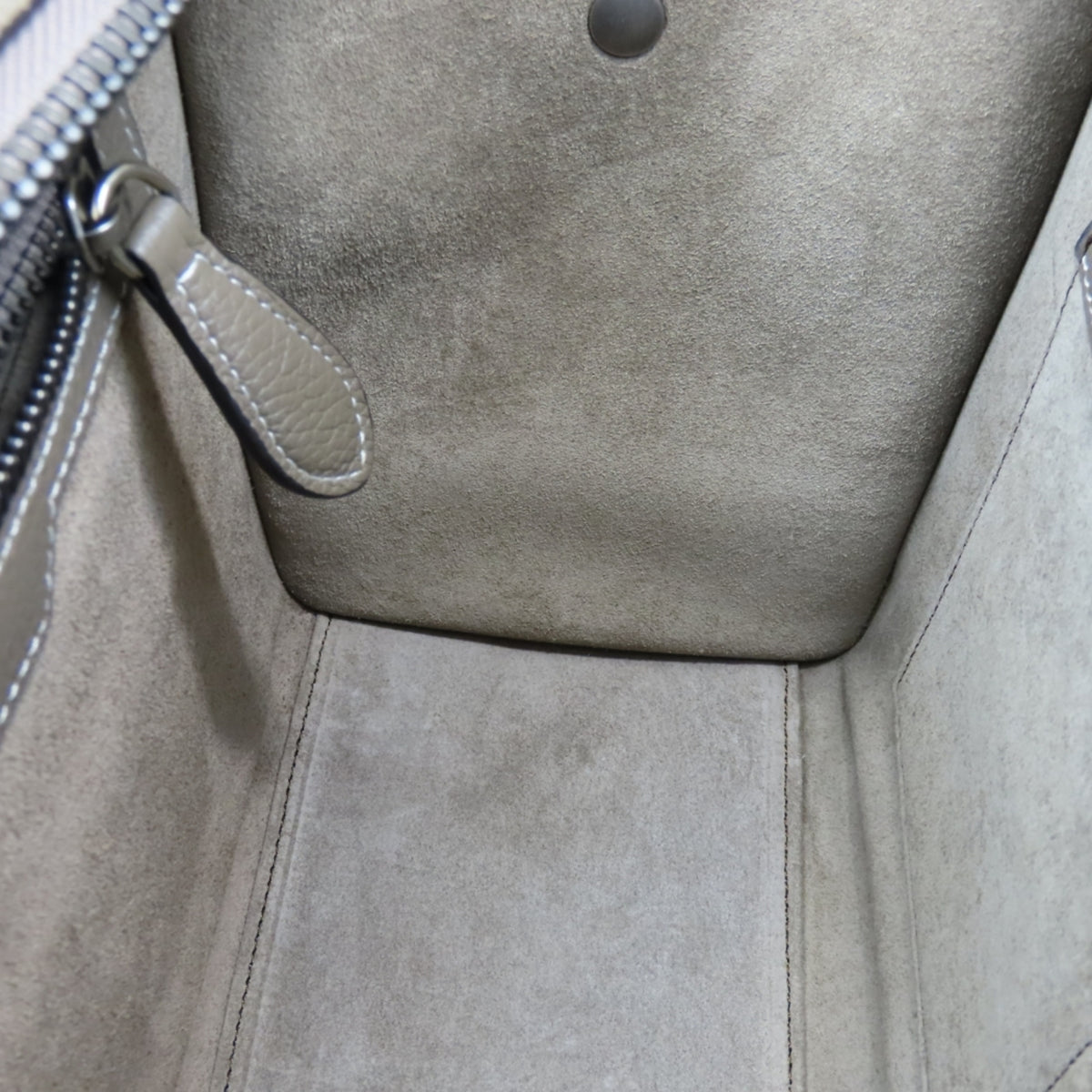 Celine Grayish Leather Tote Bag (Pre-Owned)