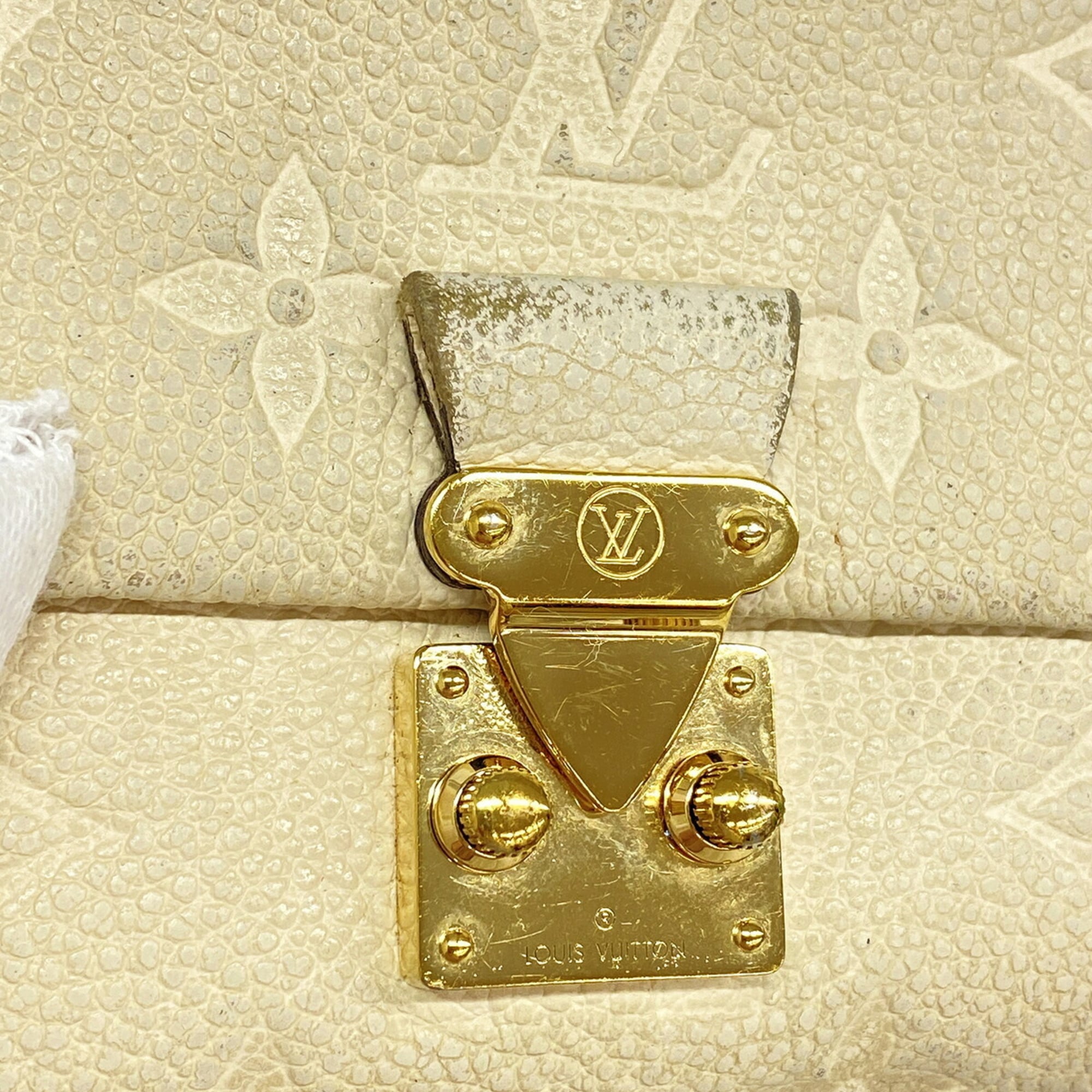 Louis Vuitton Cream Wallet (Tri-Fold) (Pre-Owned)