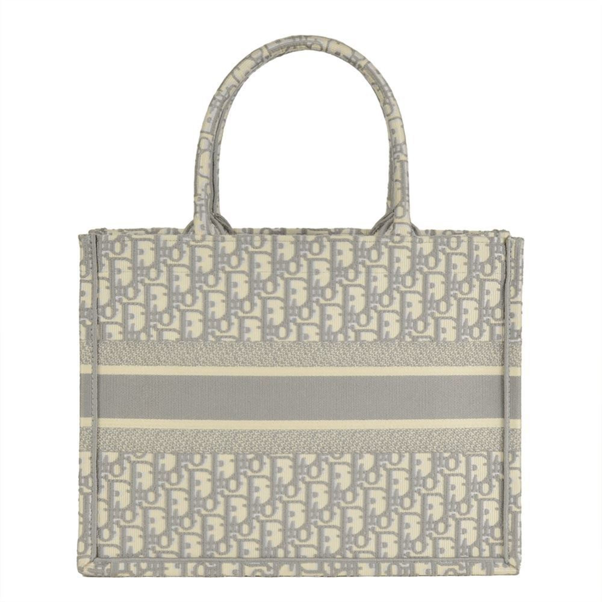 Christian Dior Gray Canvas Tote Bag (Pre-Owned)
