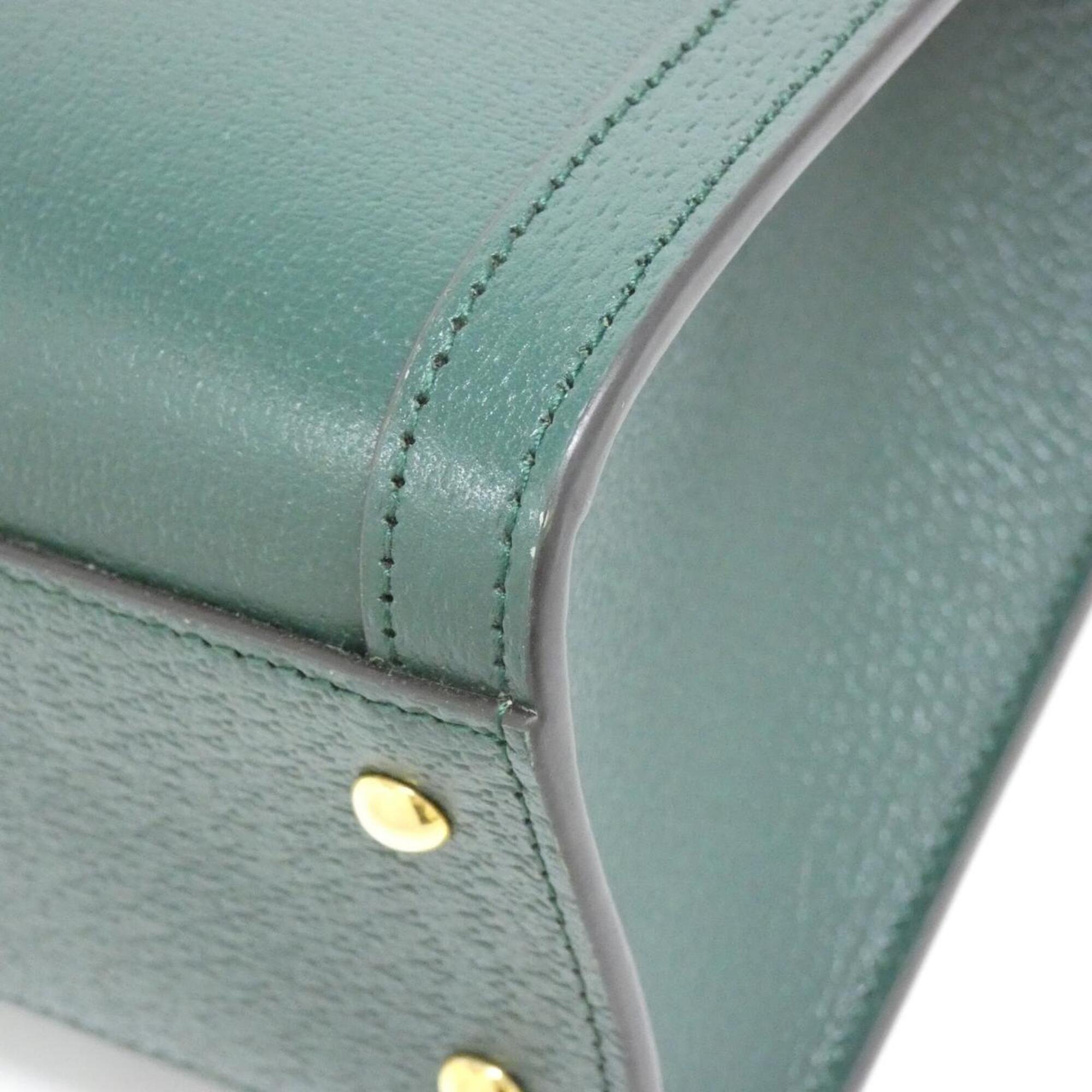 Gucci Green Leather Handbag (Pre-Owned)