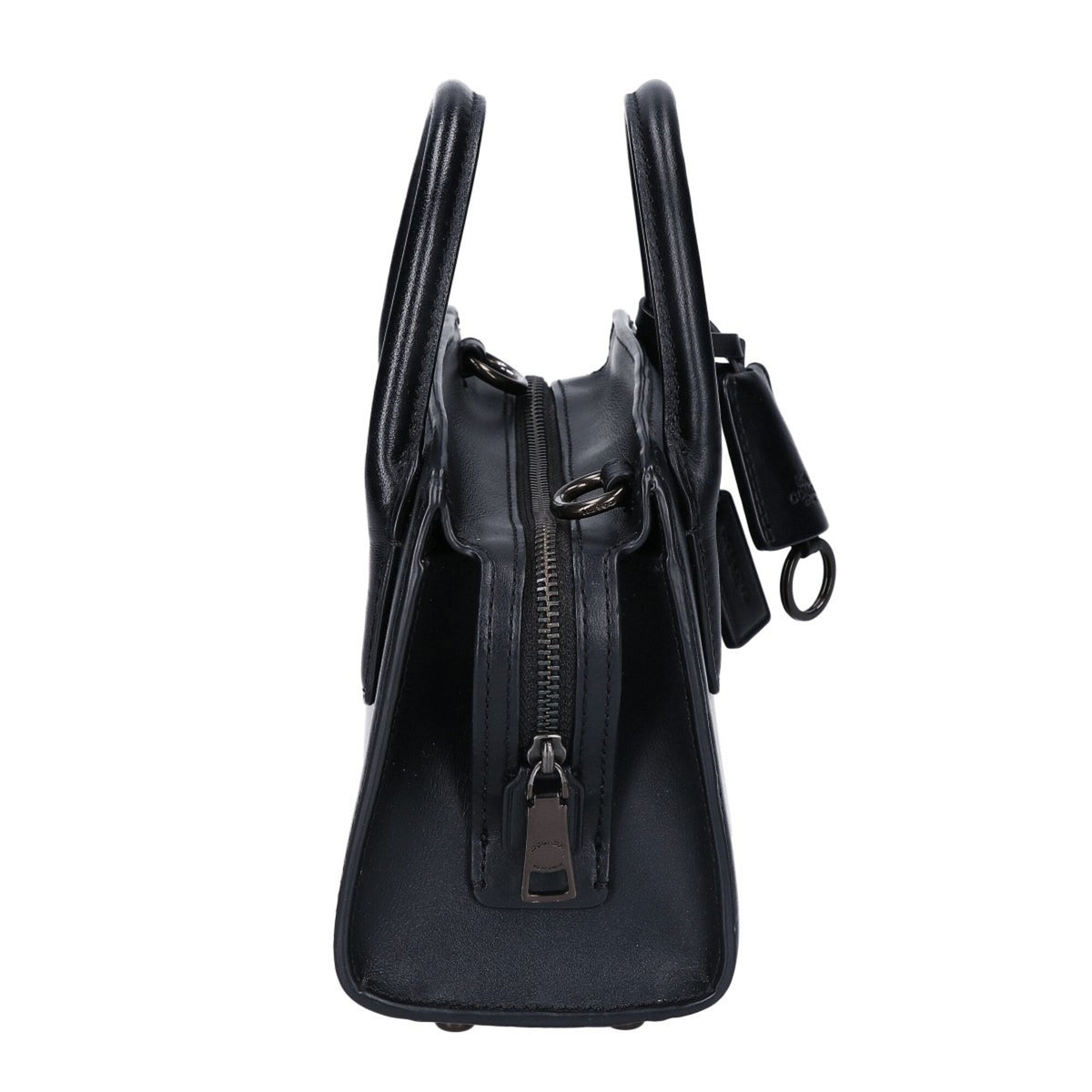 Coach Black Leather Handbag (Pre-Owned)