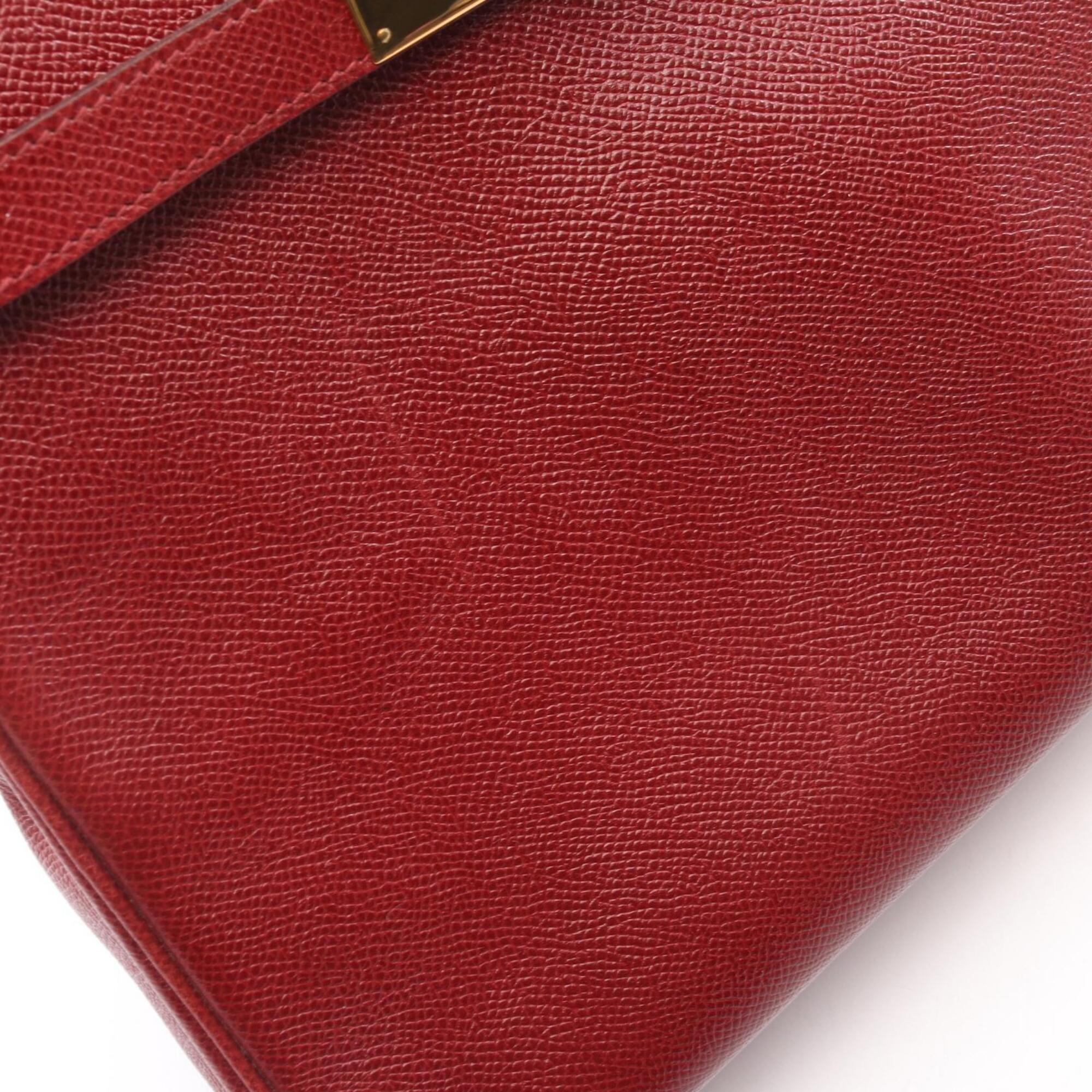 Hermes Bordeaux Courchevel Leather Handbag (Pre-Owned)