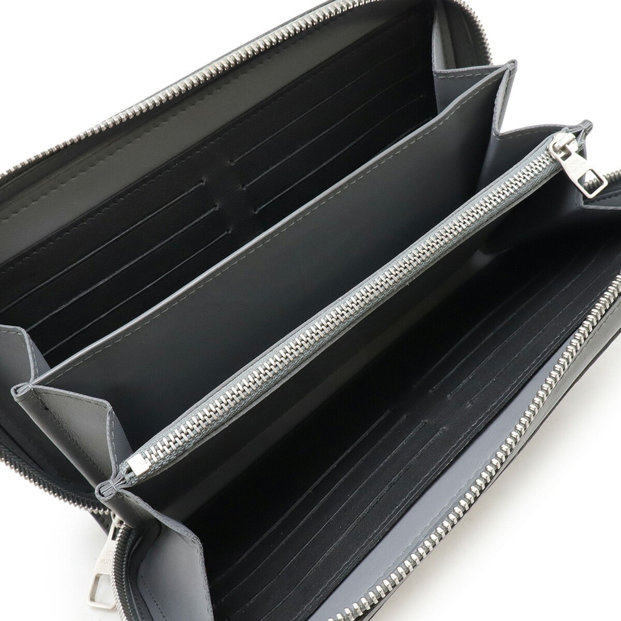 Louis Vuitton Damier Infini Gray Damier Infini Long Wallet (Bi-Fold) (Pre-Owned)