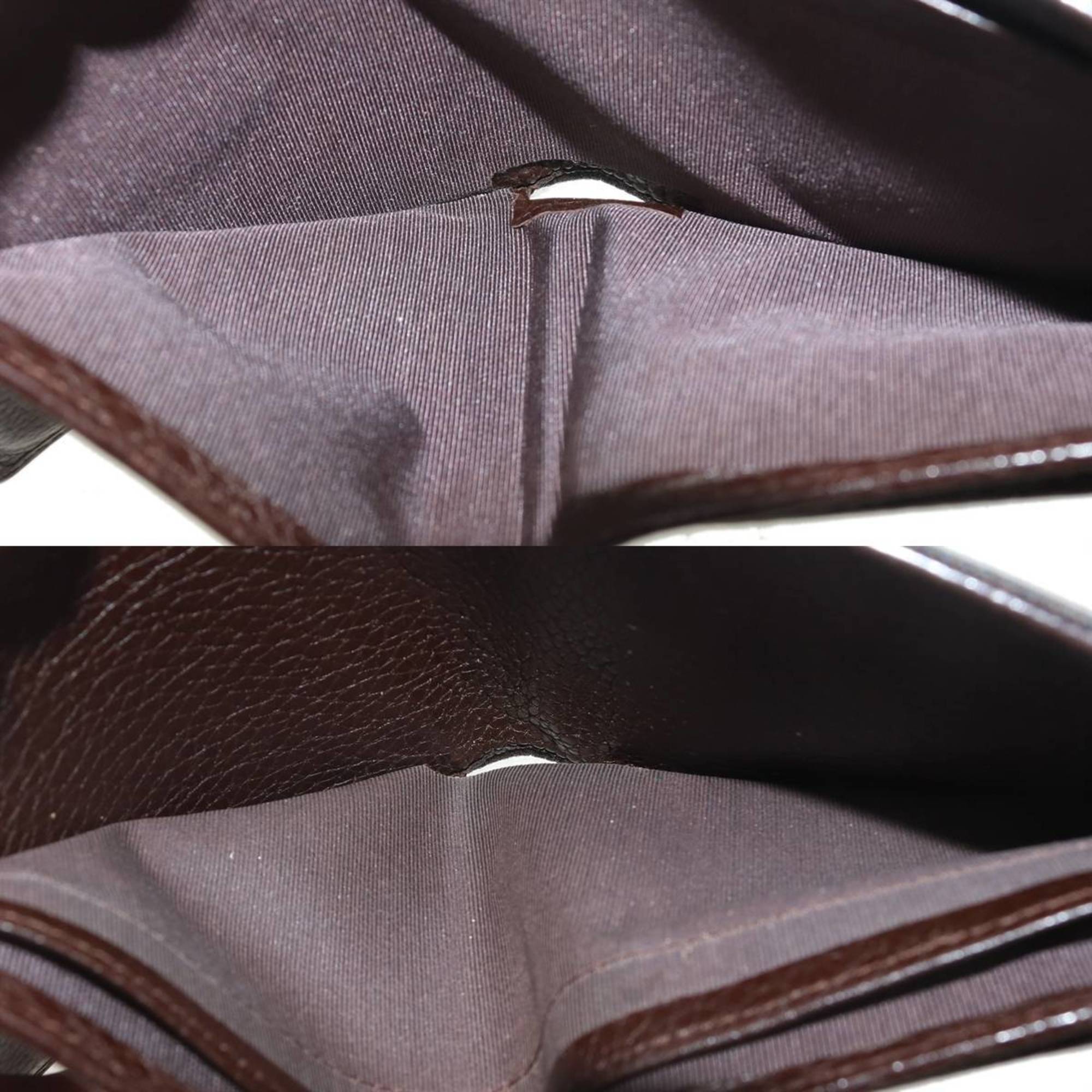Bvlgari Logomania Brown Wallet (Bi-Fold) (Pre-Owned)