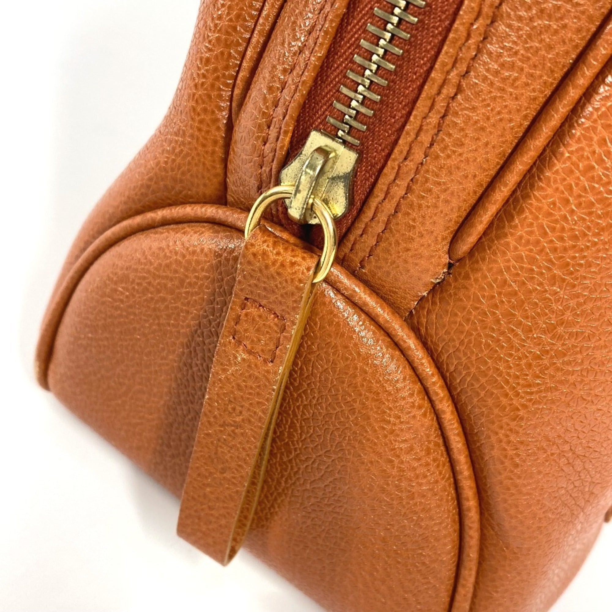 Bvlgari Brown Leather Boston Bag Shoulder Bag (Pre-Owned)