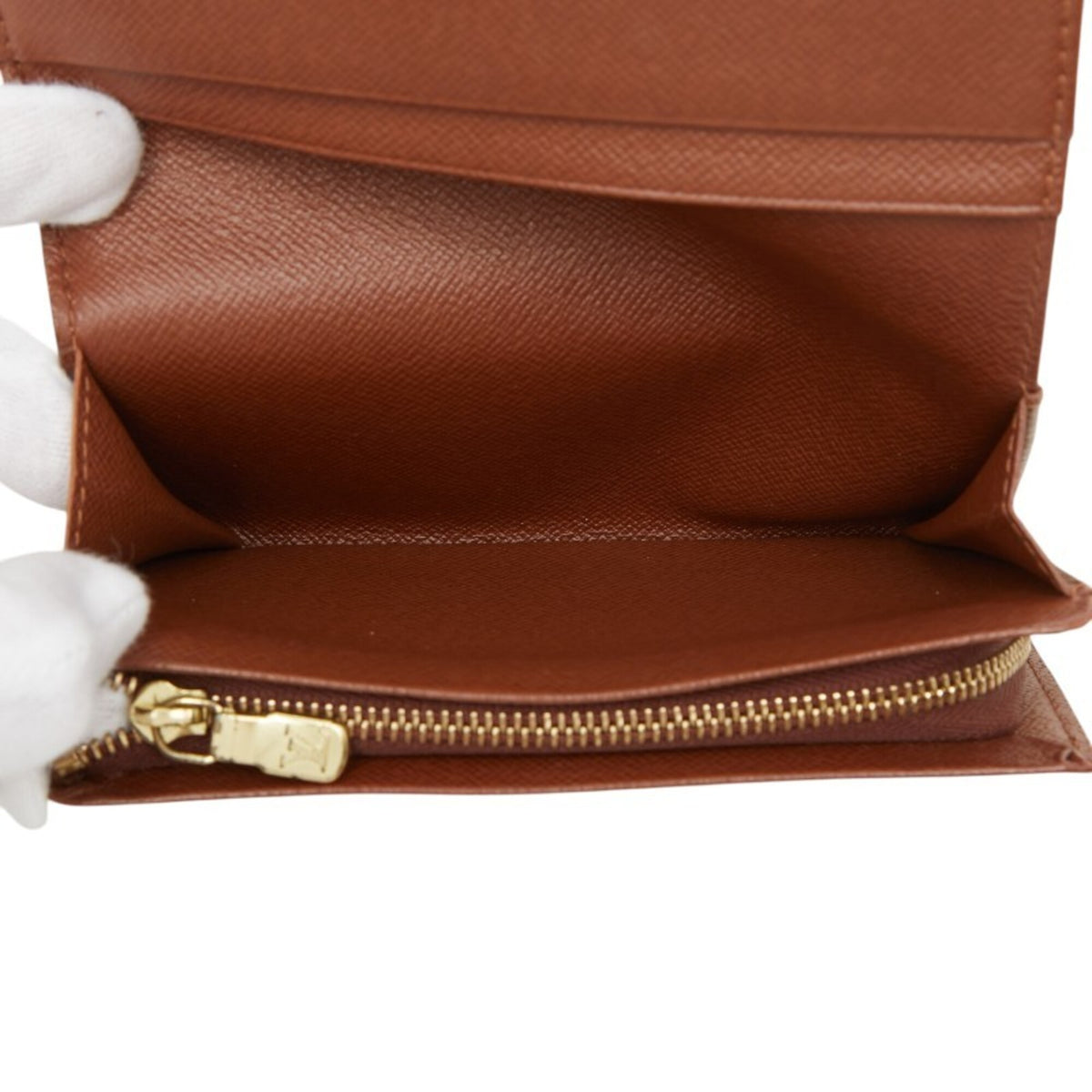 Louis Vuitton Brown Pvc Leather Long Wallet (Bi-Fold) (Pre-Owned)