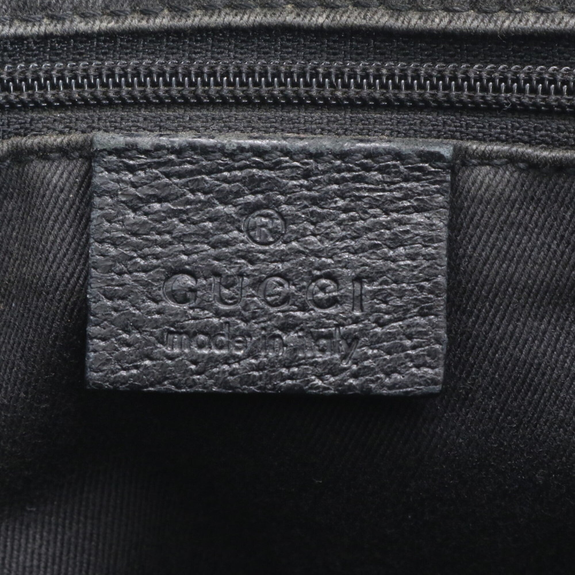 Gucci Black White Leather Canvas (Pre-Owned)