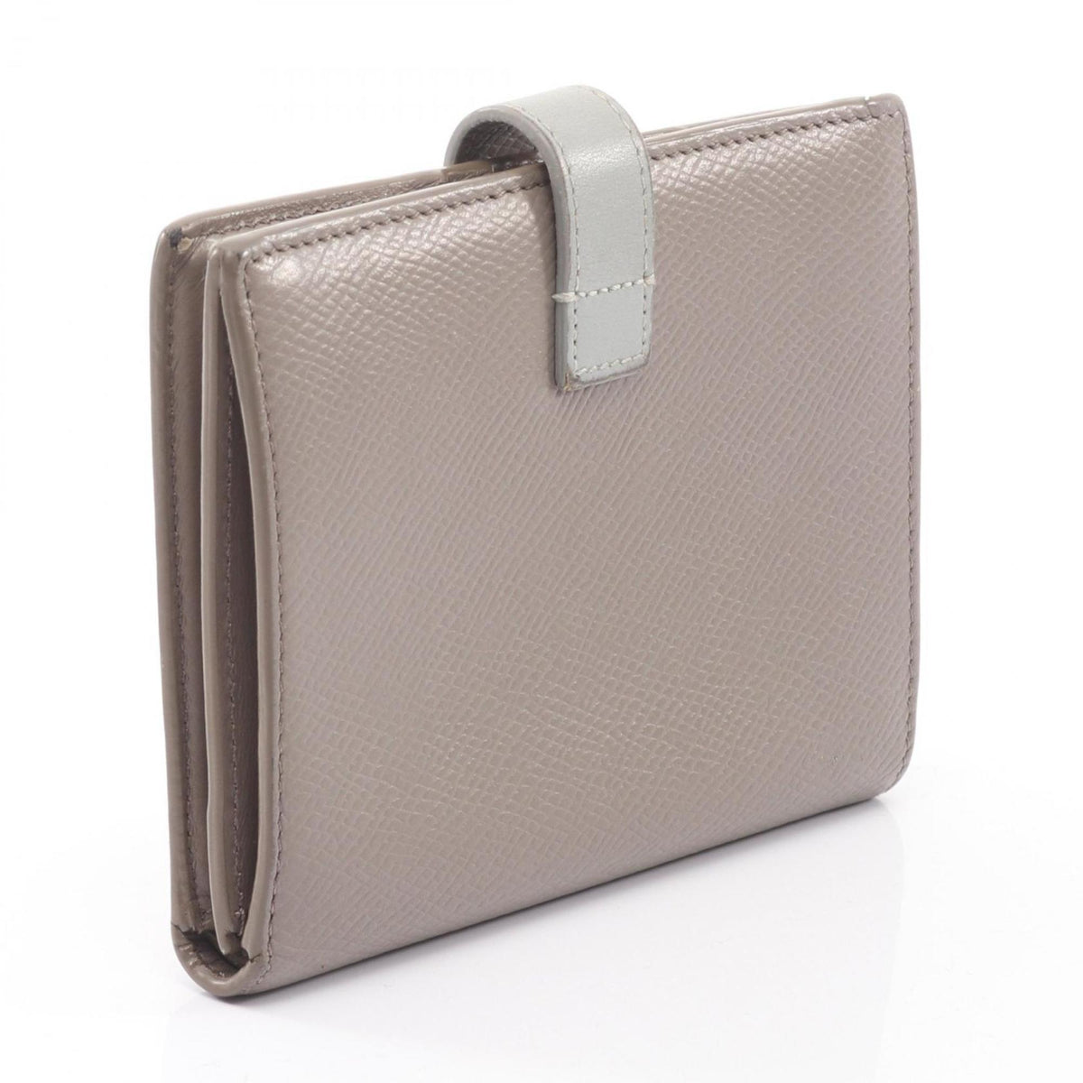 Celine Blue Gray Leather Wallet (Bi-Fold) (Pre-Owned)