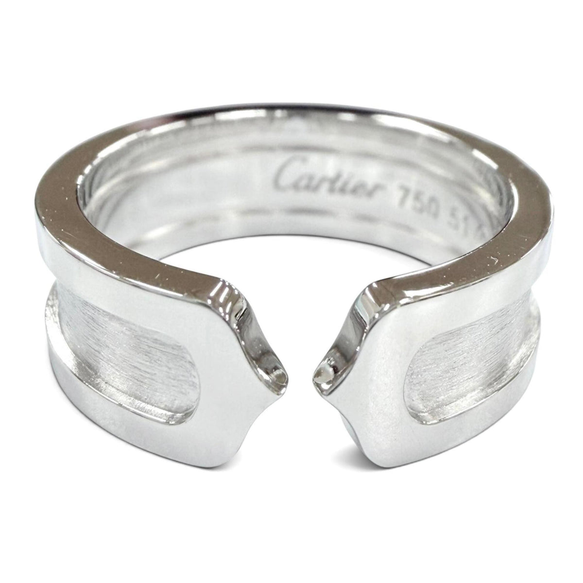 Cartier White Gold White Gold (18K) Band Ring (Pre-Owned)
