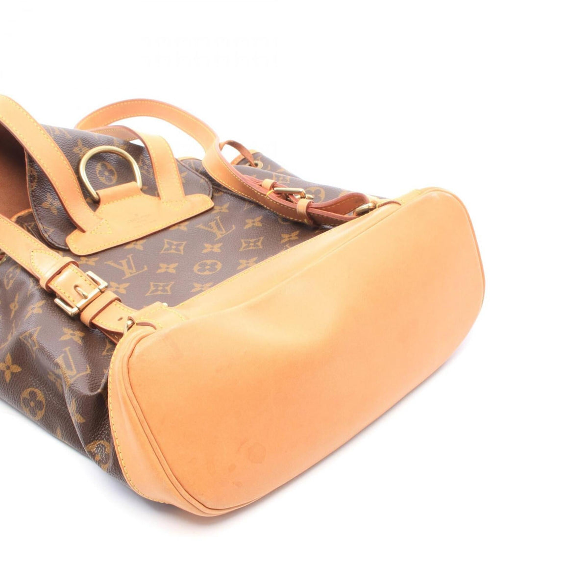 Louis Vuitton Brown Monogram Coated Canvas Leather Backpack (Pre-Owned)