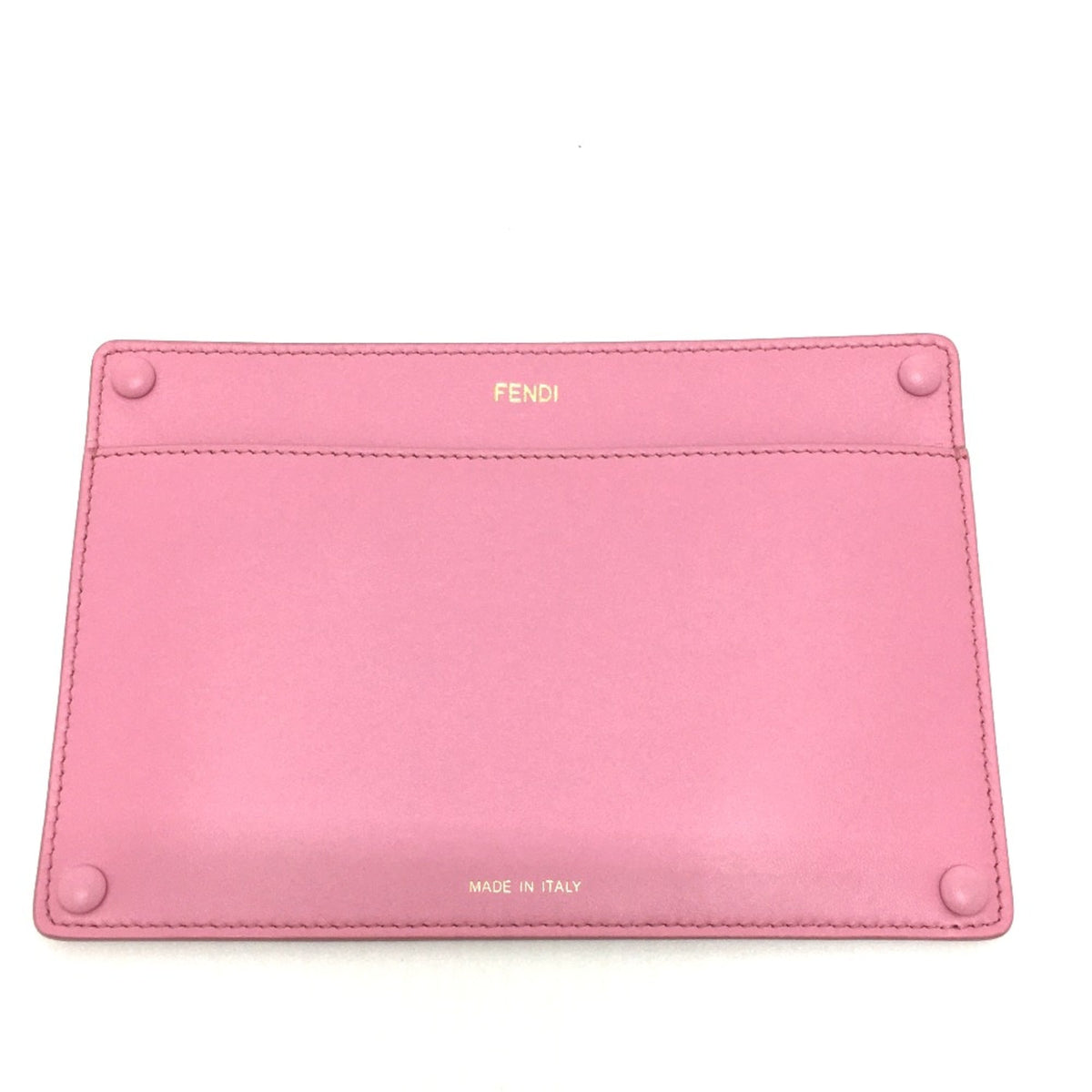Fendi Pink Leather Pouch (Pre-Owned)