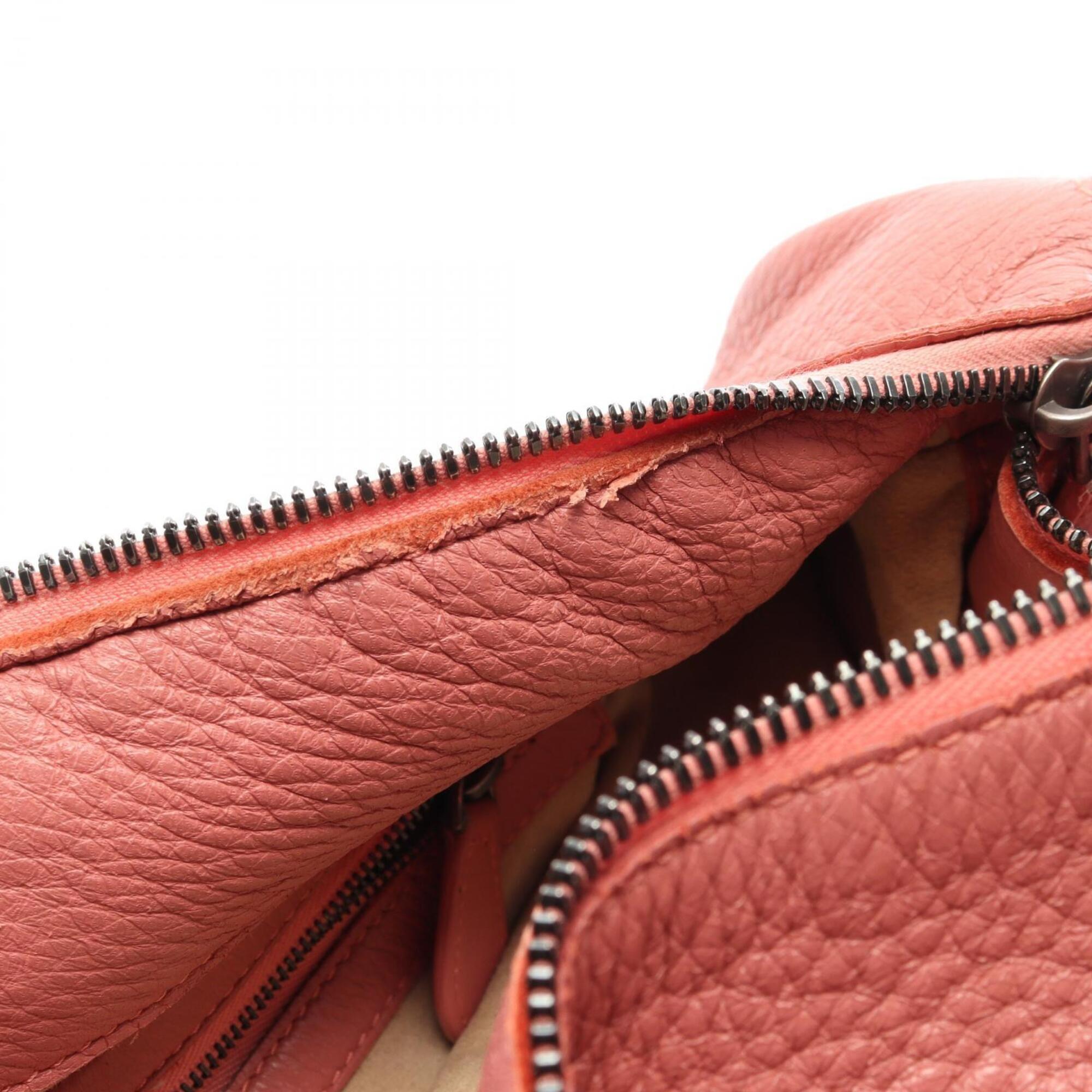 Bottega Veneta Pink Leather Handbag Shoulder Bag (Pre-Owned)