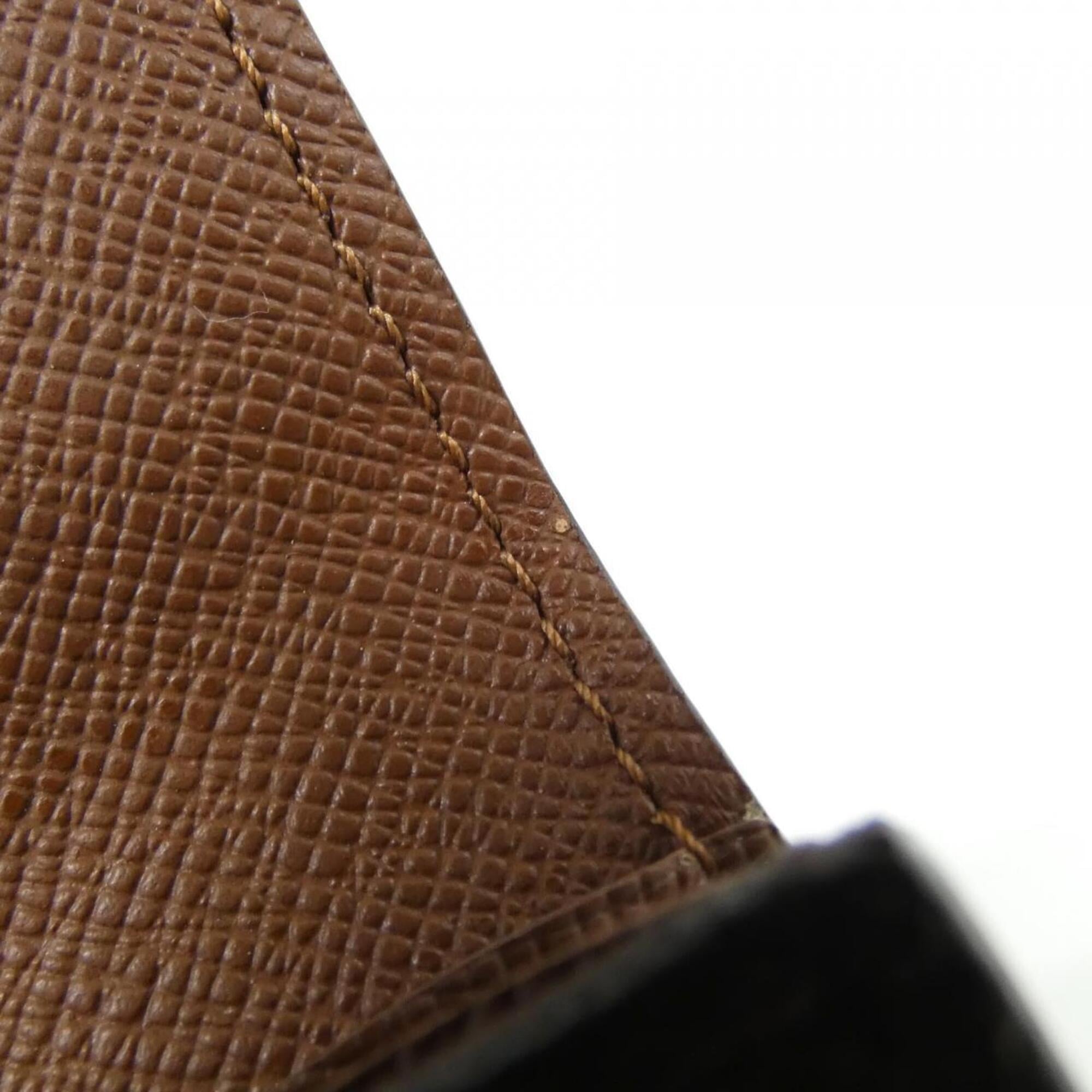 Louis Vuitton Marron Coated Canvas Coin Purse/Coin Case (Pre-Owned)