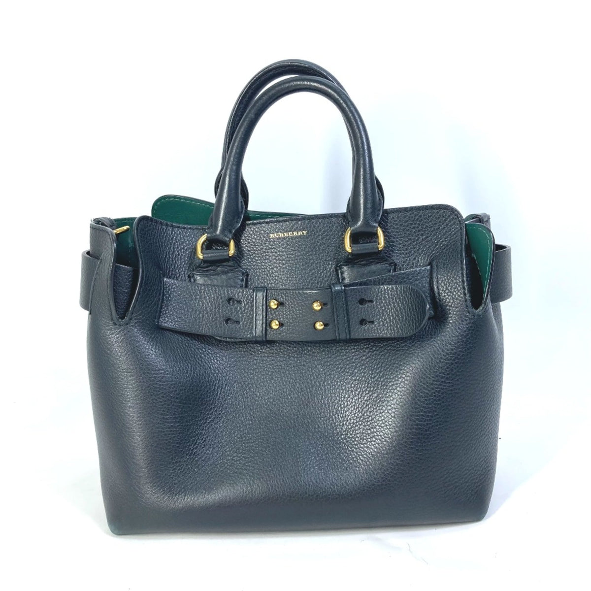 Burberry Black Leather Shoulder Bag (Pre-Owned)