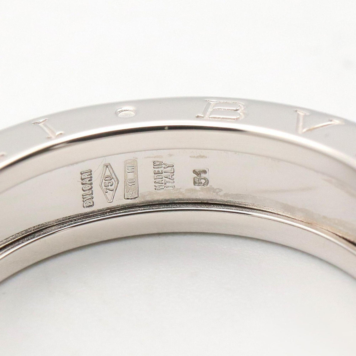 Bvlgari B.Zero1 Silver White Gold (18K) Band Ring (Pre-Owned)