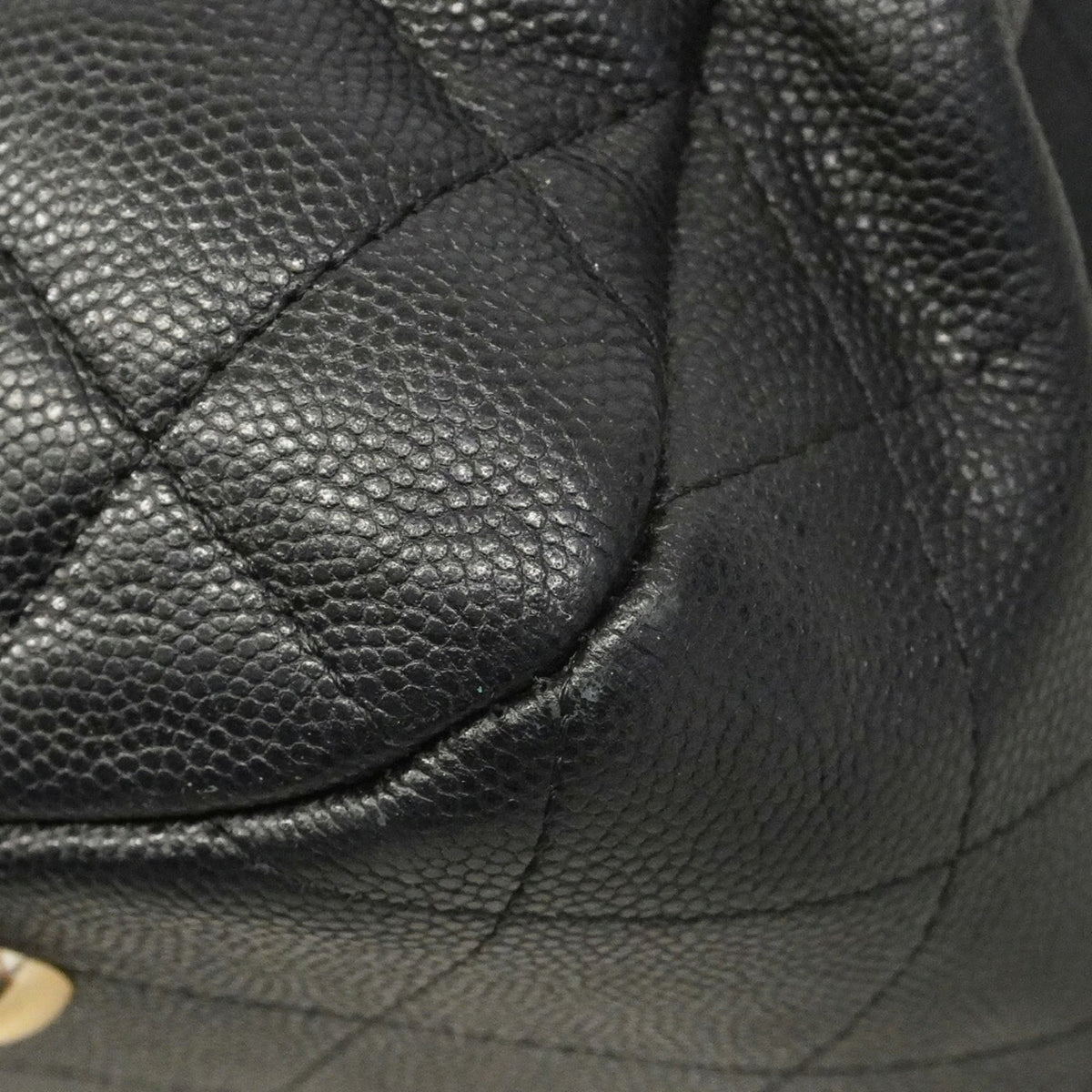 Chanel Black Grained Calfskin Tote Bag (Pre-Owned)