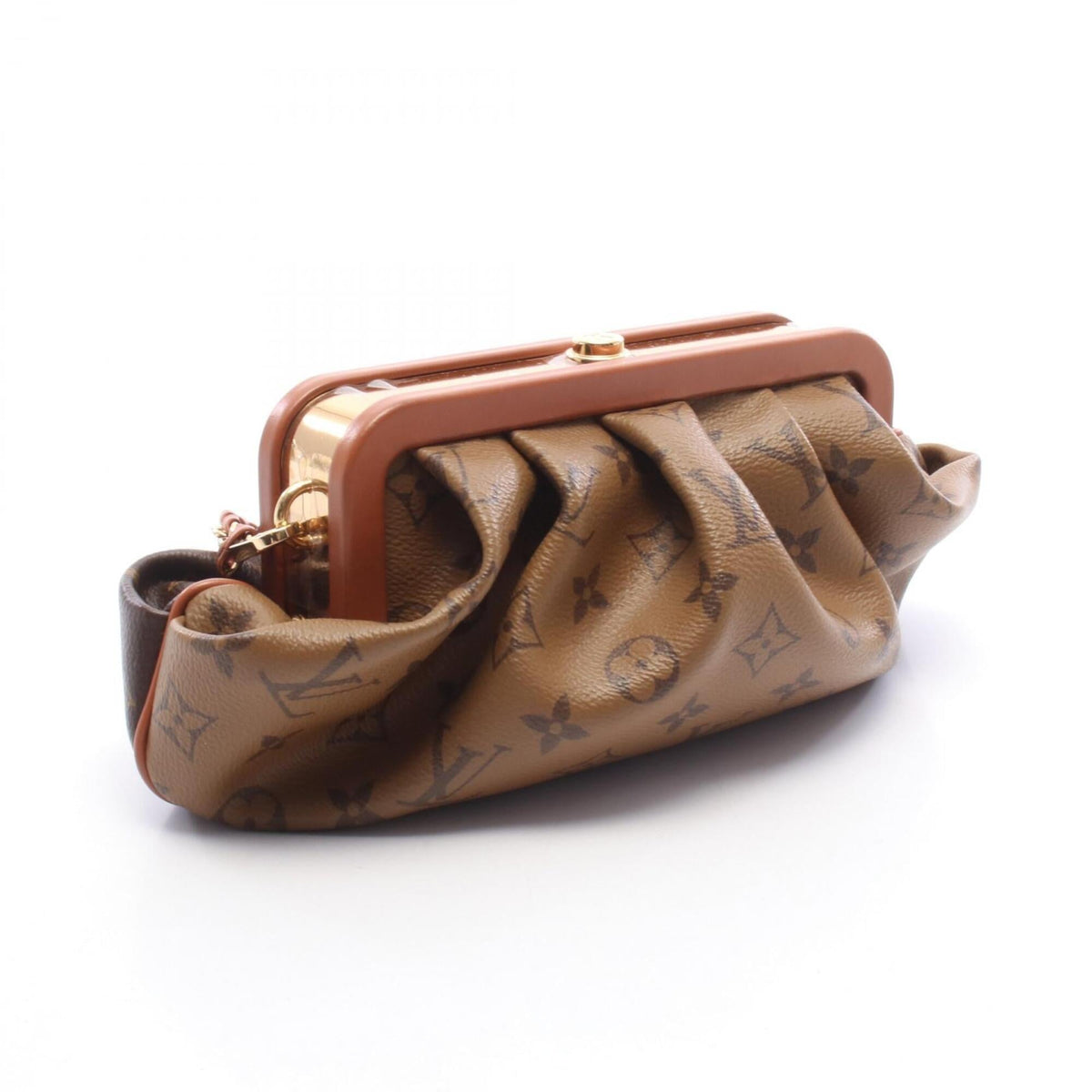 Louis Vuitton Brown Coated Canvas Pvc Monogram Reverse Leather Handbag Shoulder Bag (Pre-Owned)