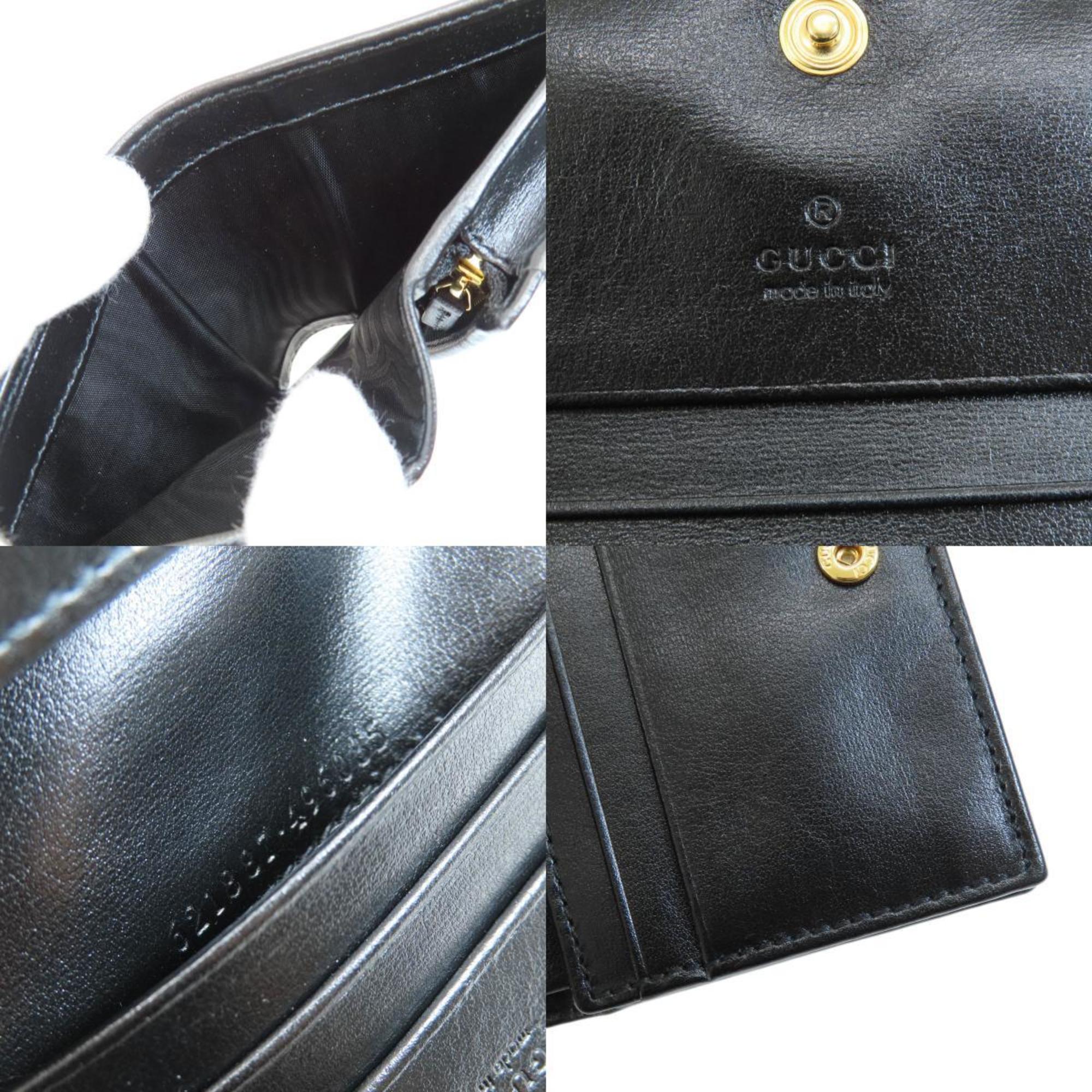 Gucci Black Leather Wallet (Bi-Fold) (Pre-Owned)