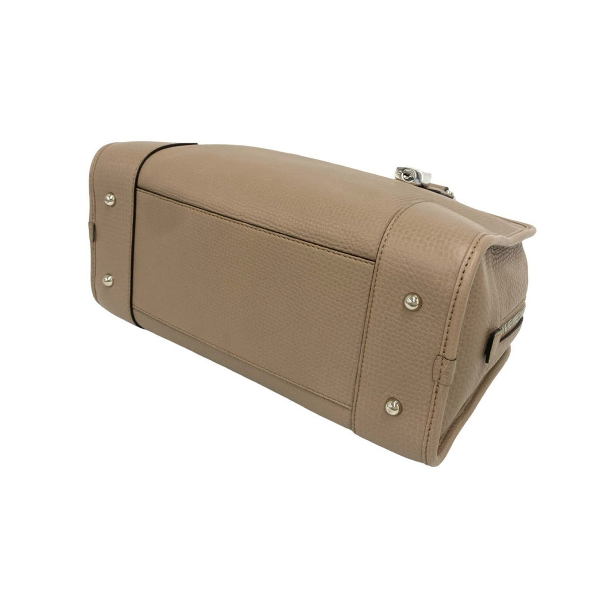 Loewe Beige Leather Boston Bag Handbag (Pre-Owned)