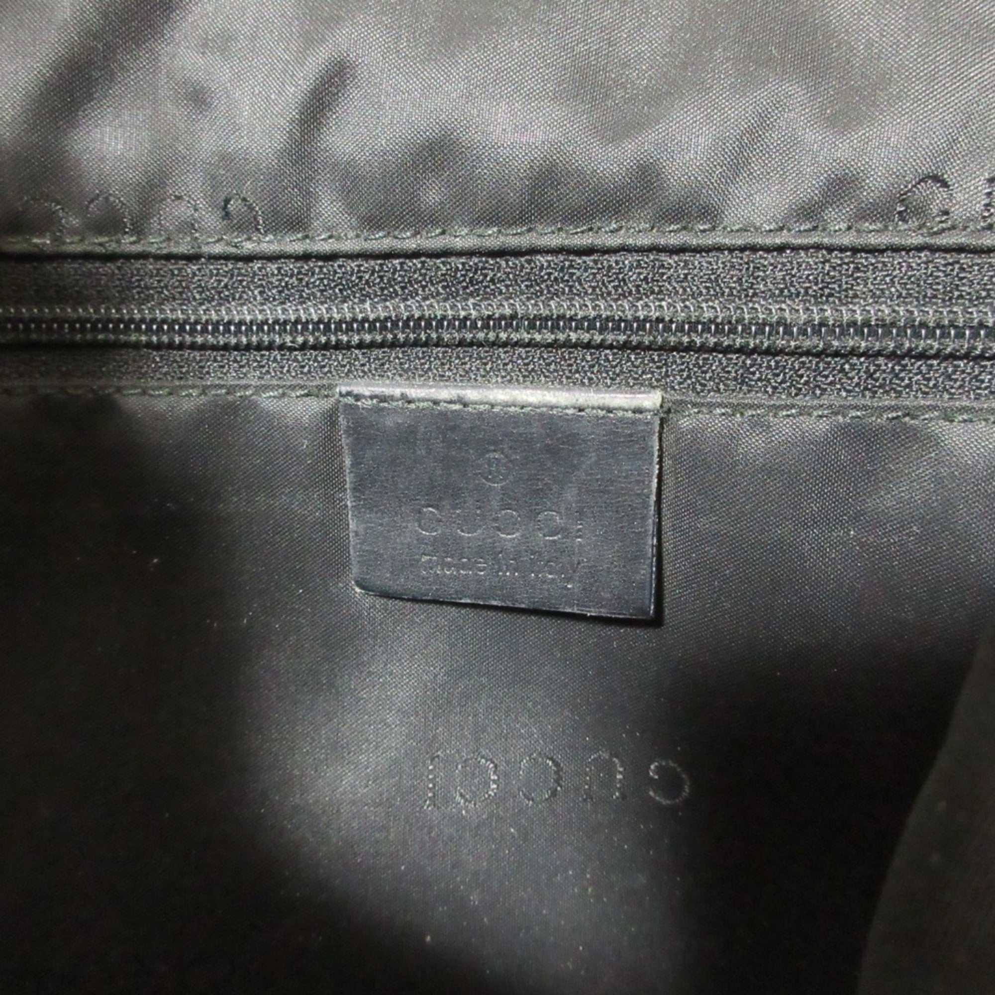 Gucci Black Leather Handbag Shoulder Bag (Pre-Owned)
