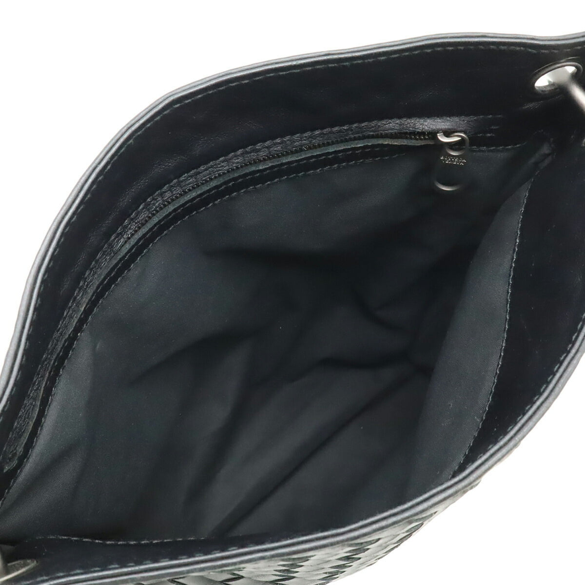 Bottega Veneta Black Leather Shoulder Bag (Pre-Owned)