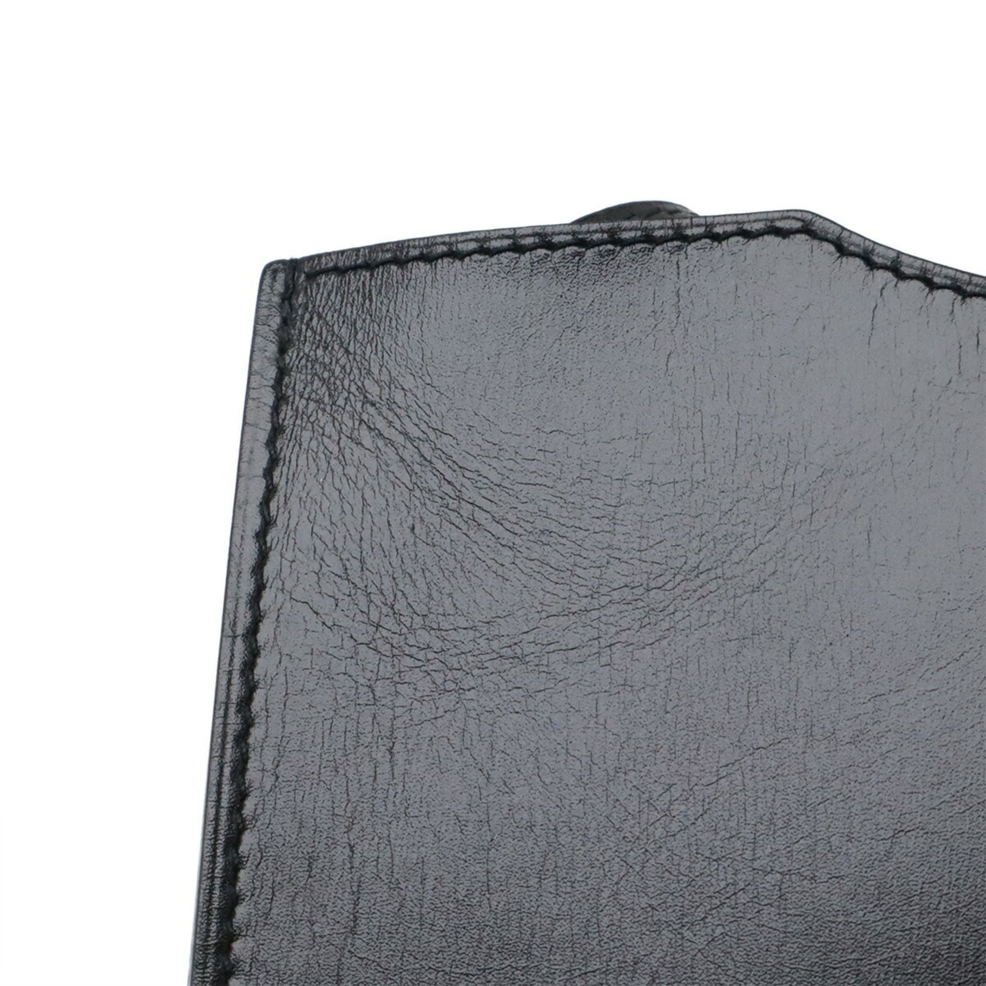 Hermes Onimaitou Black Leather Shoulder Bag (Pre-Owned)