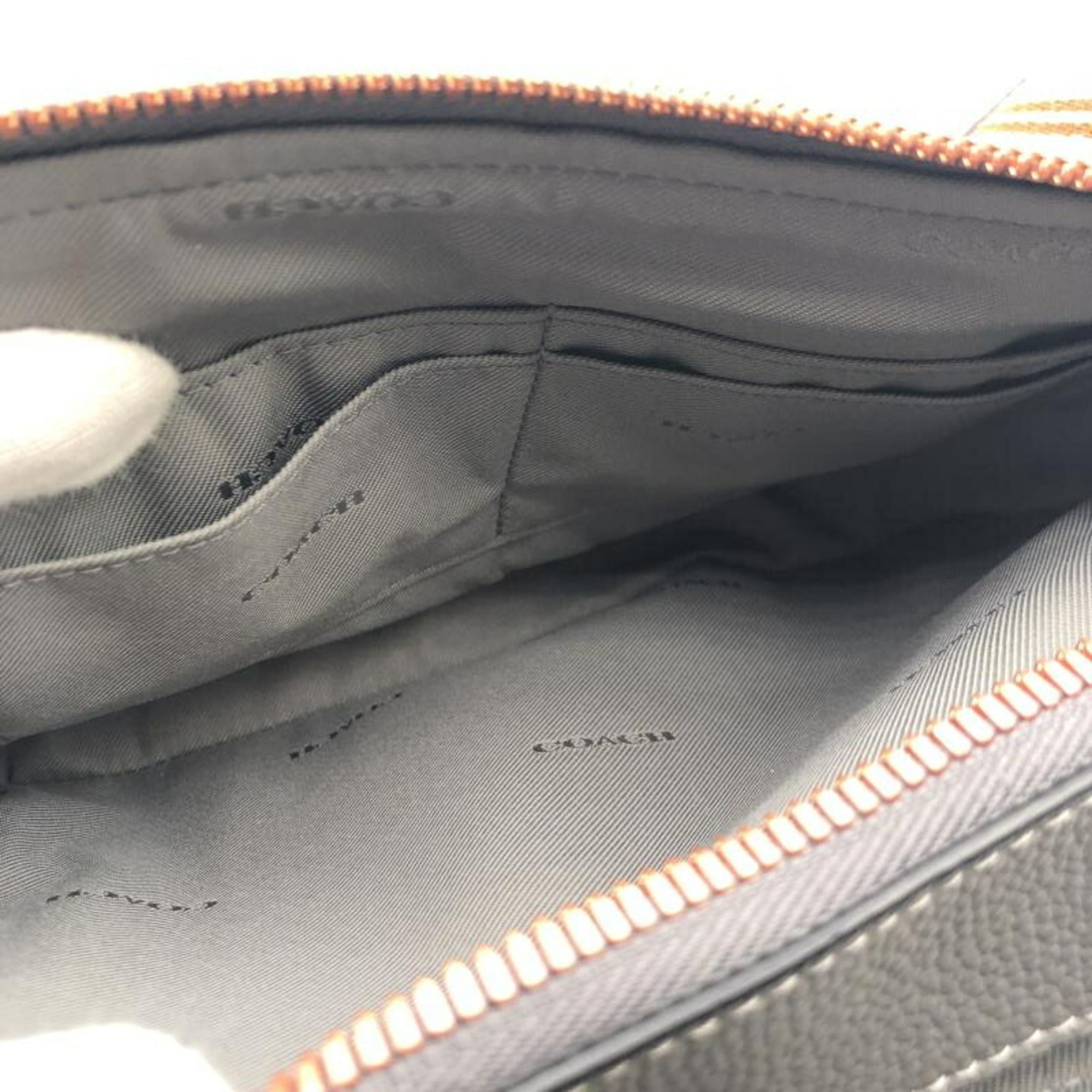 Coach Gray Shoulder Bag (Pre-Owned)
