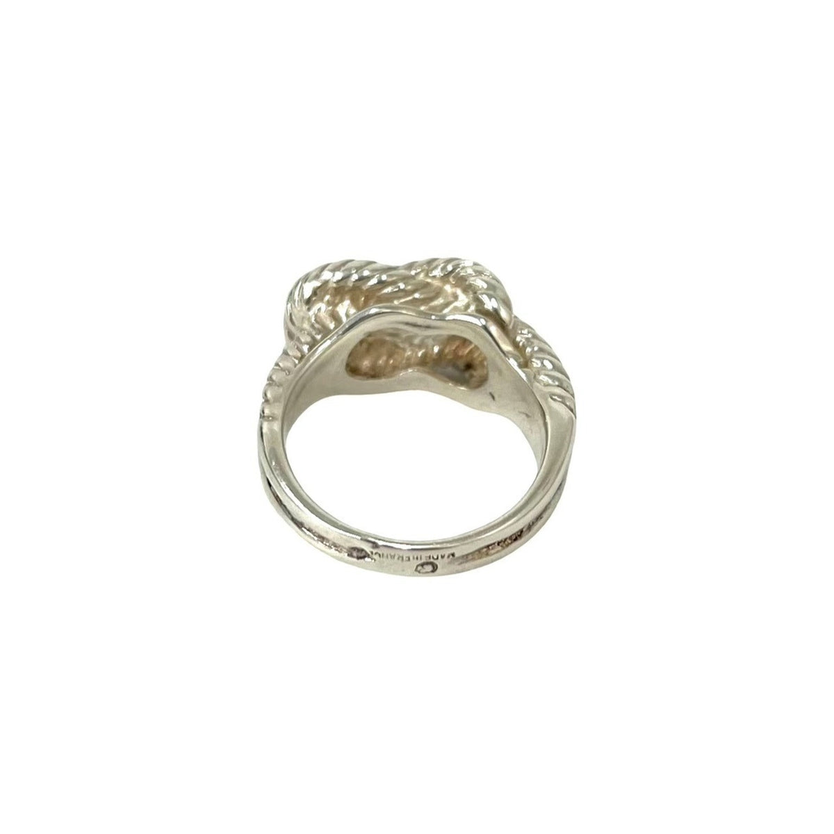 Hermes Silver Silver 925 Band Ring (Pre-Owned)