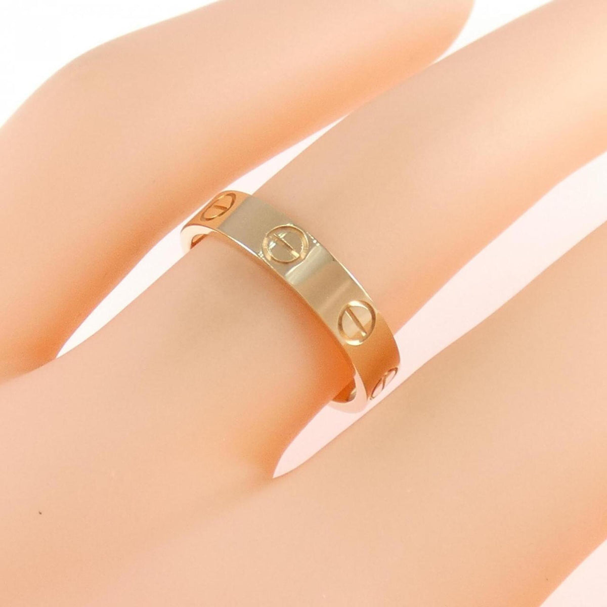 Cartier Love Pink Gold (18K) Band Ring (Pre-Owned)