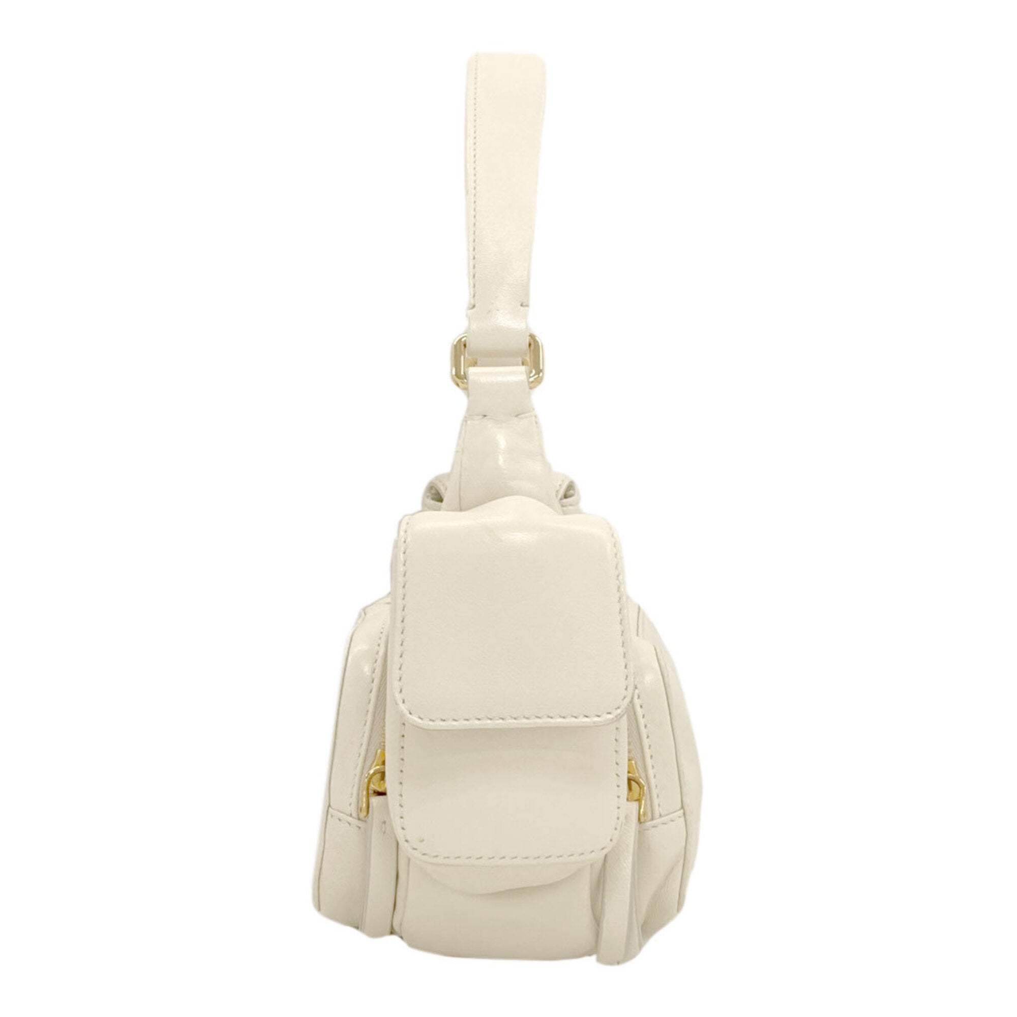 Miu Miu White Leather Handbag (Pre-Owned)