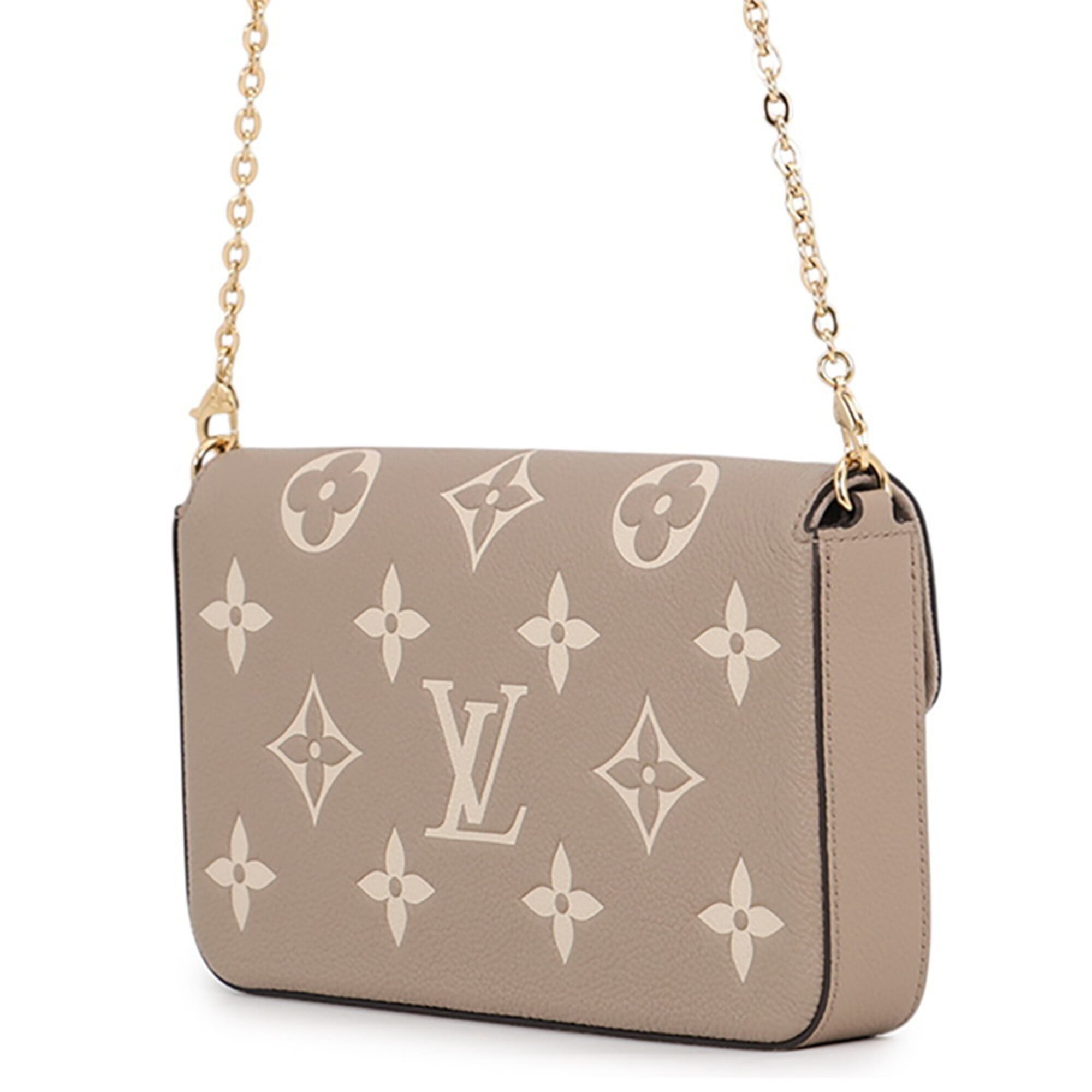 Louis Vuitton Monogram Empreinte Tourterelle Monogram Empreinte Chain/Shoulder Wallet (Pre-Owned)