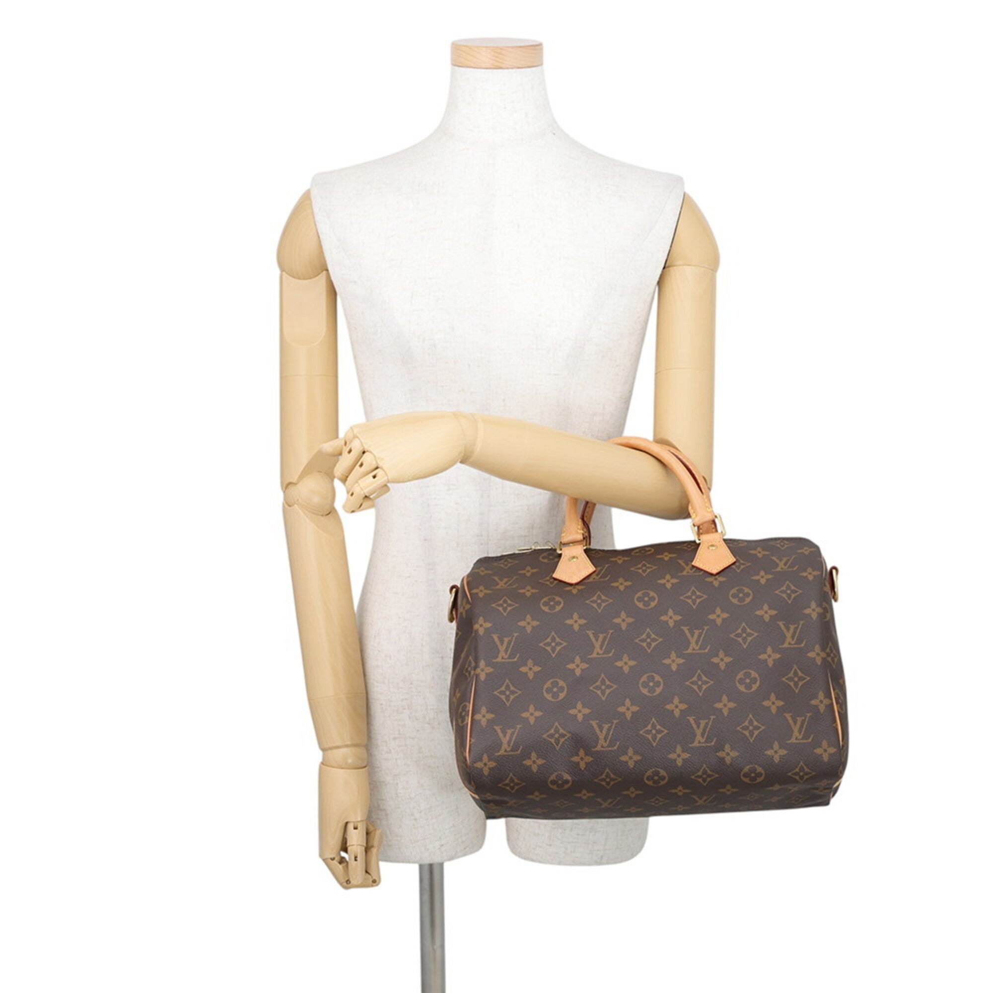 Louis Vuitton Brown Monogram Monogram Boston Bag Handbag (Pre-Owned)