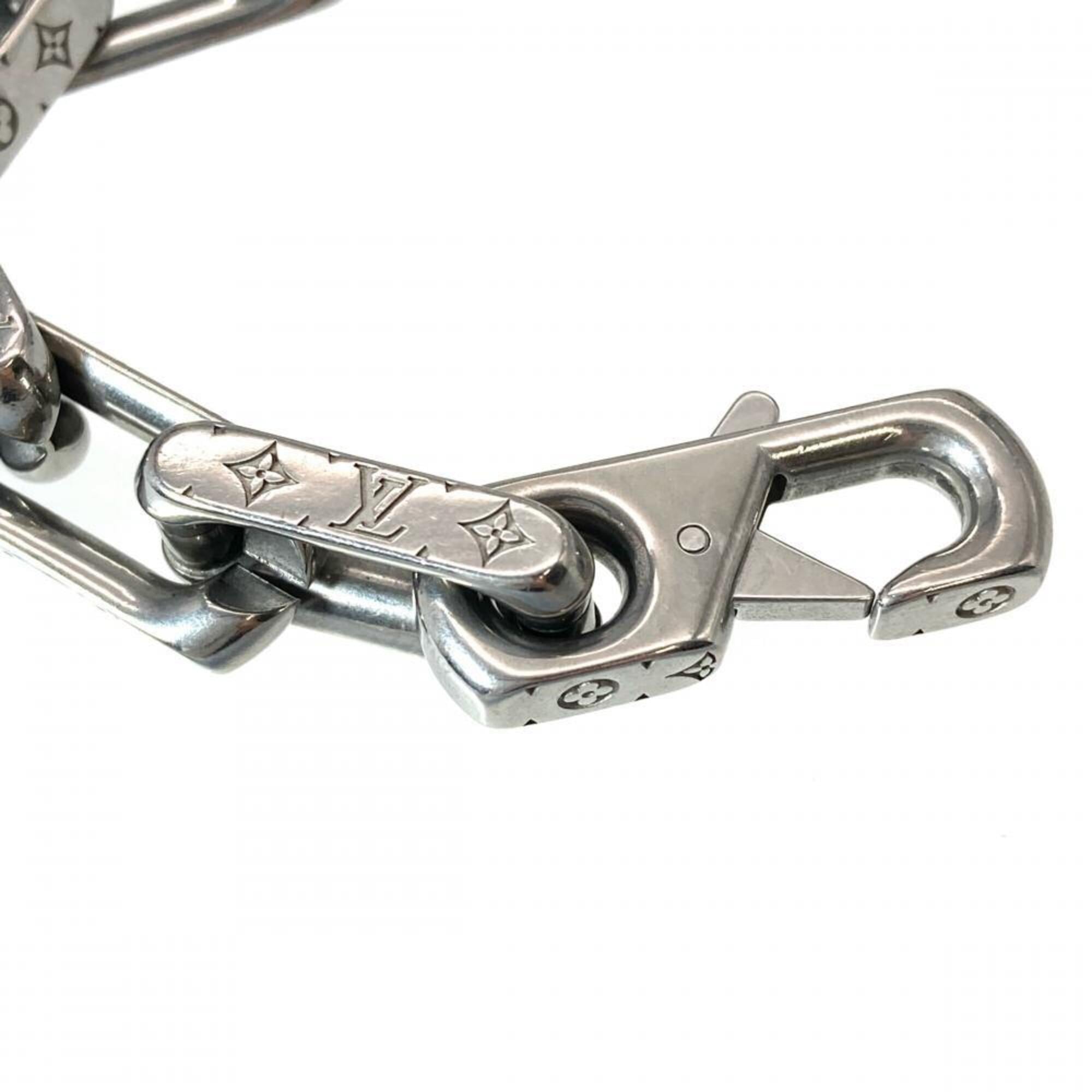 Louis Vuitton Monogram Silver Metal Charm Bracelet (Pre-Owned)