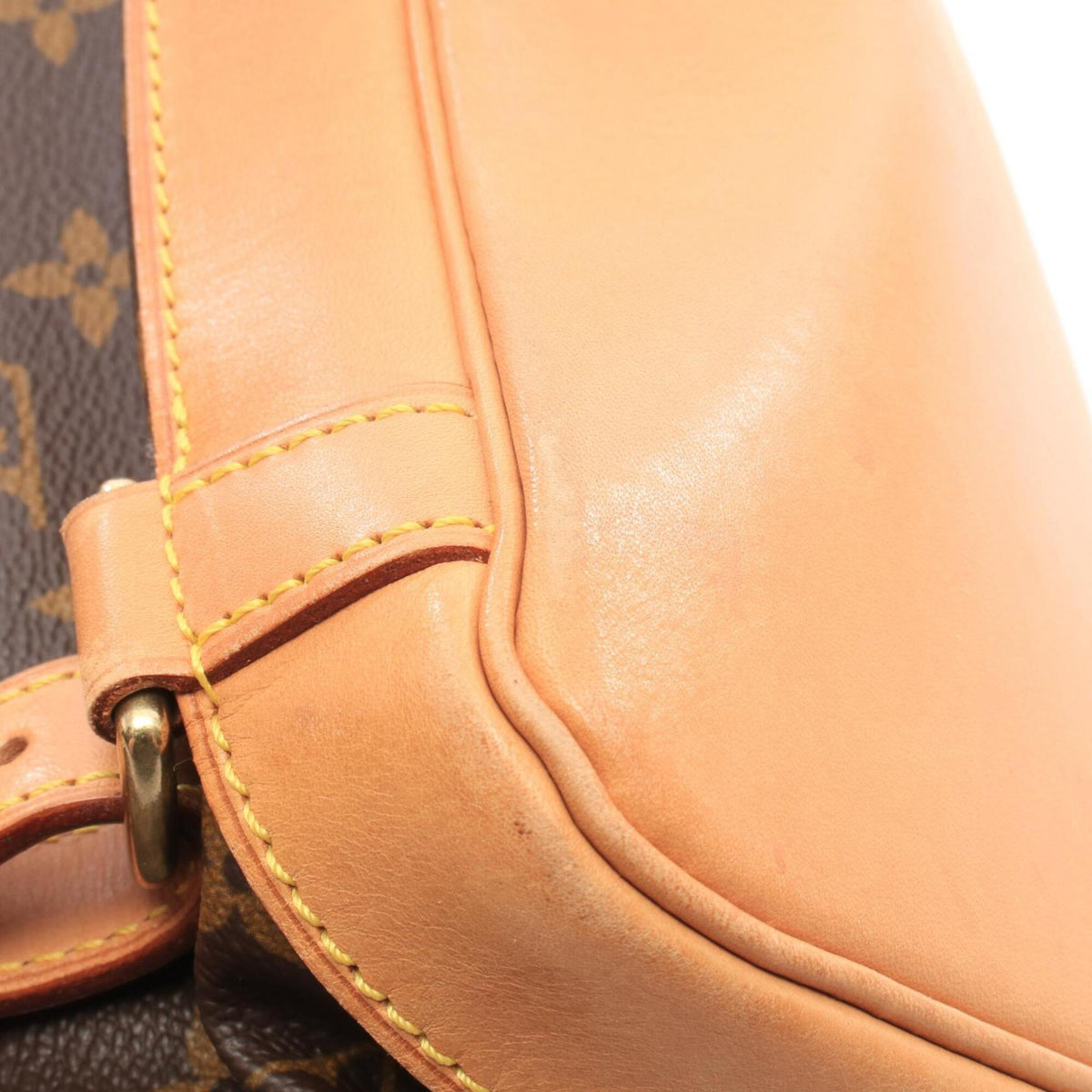 Louis Vuitton Brown Monogram Coated Canvas Leather Backpack (Pre-Owned)