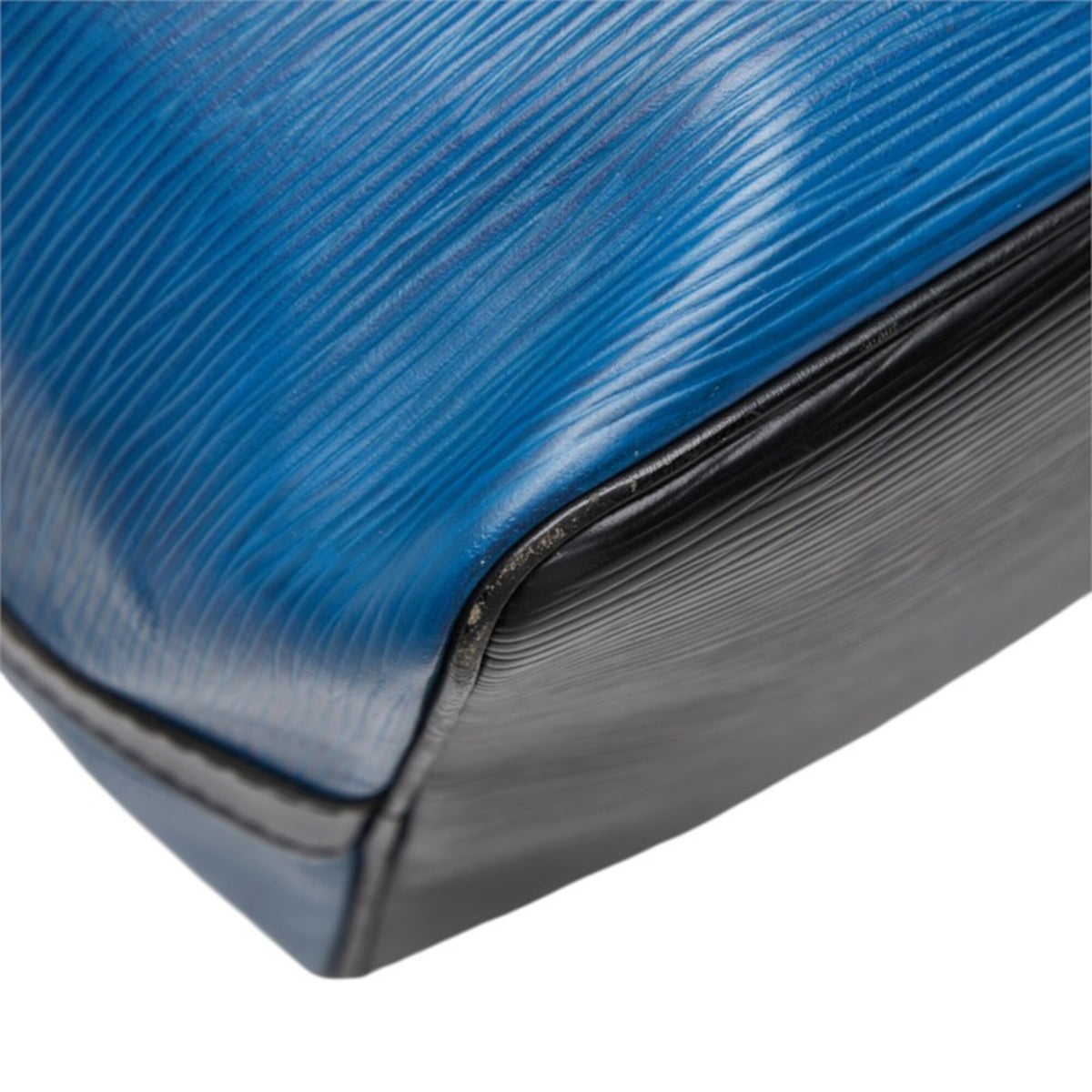Louis Vuitton Noir Toledo Blue Leather Shoulder Bag (Pre-Owned)